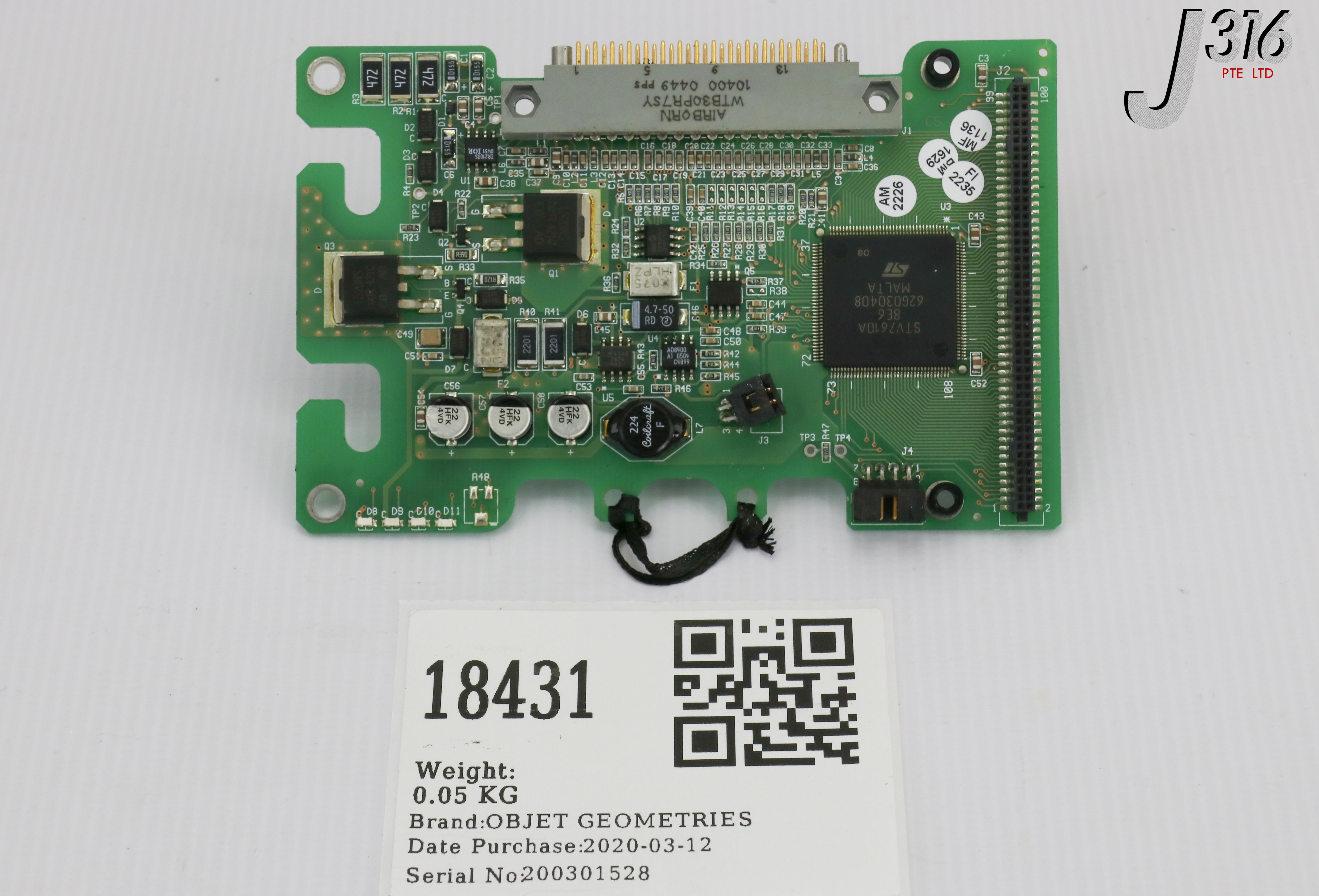 18431 OBJET GEOMETRIES PCB, HEAD DRIVER, PCB-00001 BRD-00023