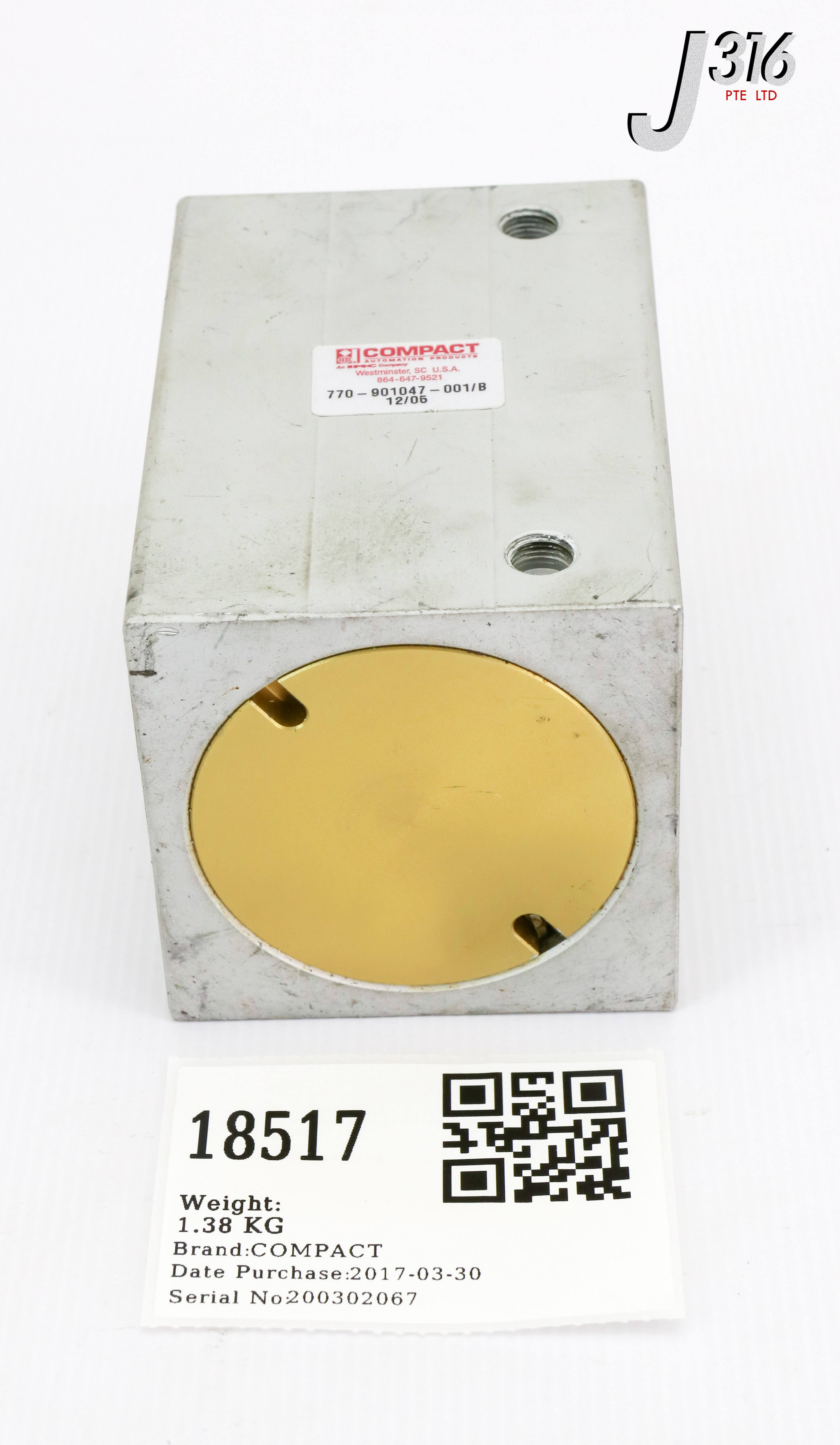 18517 COMPACT PNEUMATIC CYLINDER 770-901047-001/B