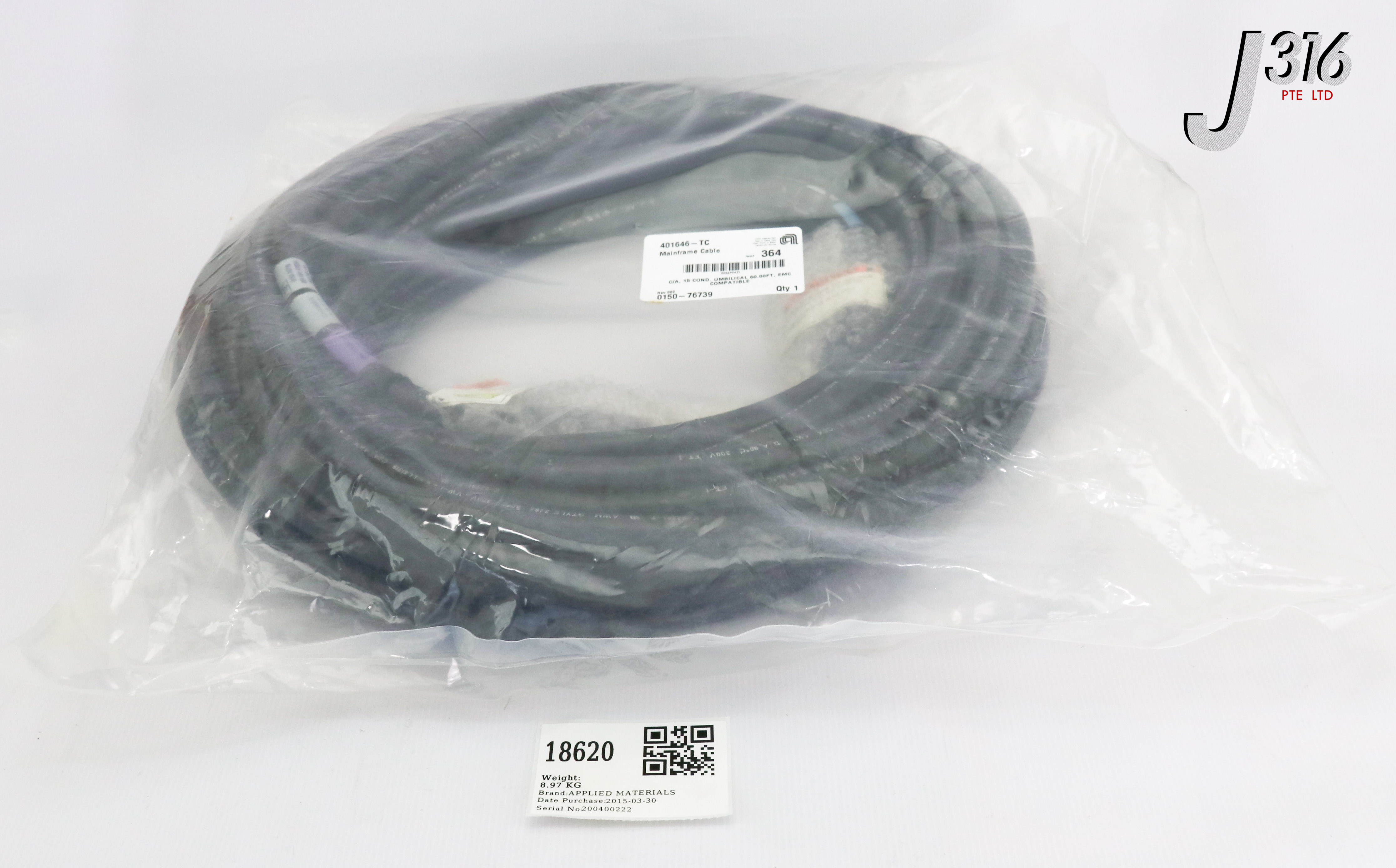 Details about   APPLIED MATERIALS 0220-76019 0150-20389 0150-20390 0150-20391 RF COAX CABLE AMAT 