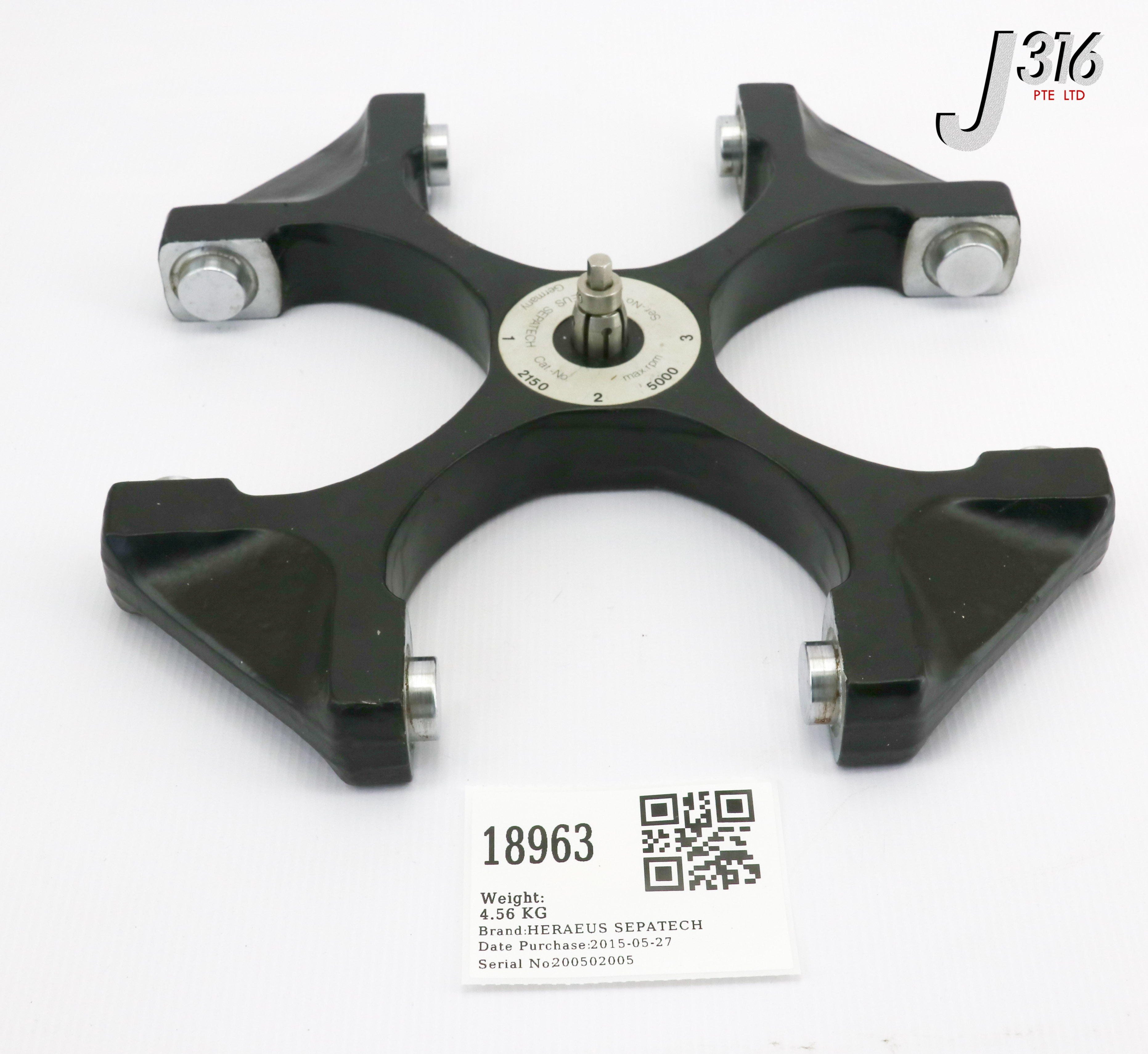 18963 HERAEUS SEPATECH MEGAFUGE SWING BUCKET ROTOR 2150