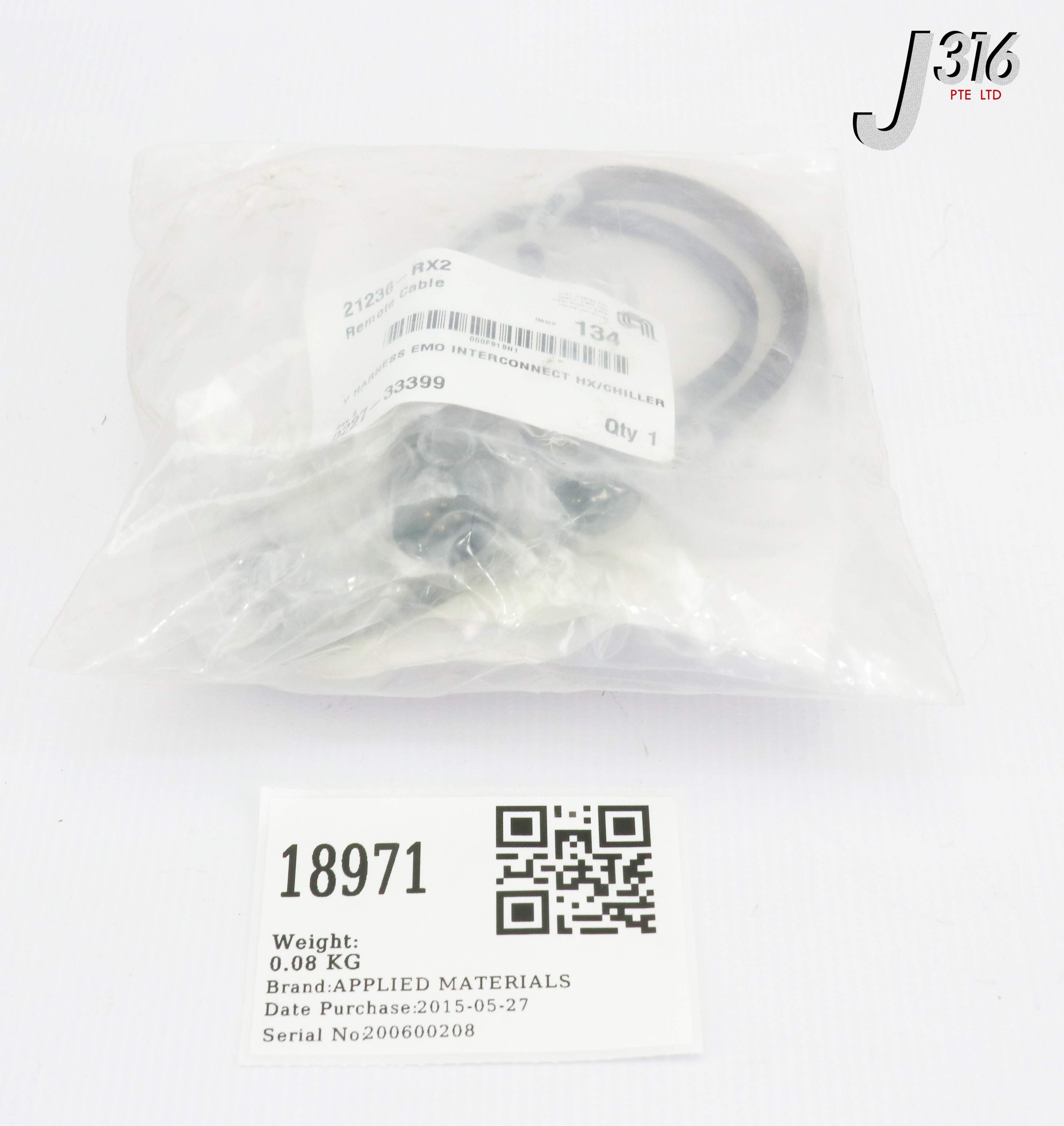 18971 APPLIED MATERIALS Y HARNESS EMO INTERCONNECT HX/CHILLER  (NEW) 0227-33399