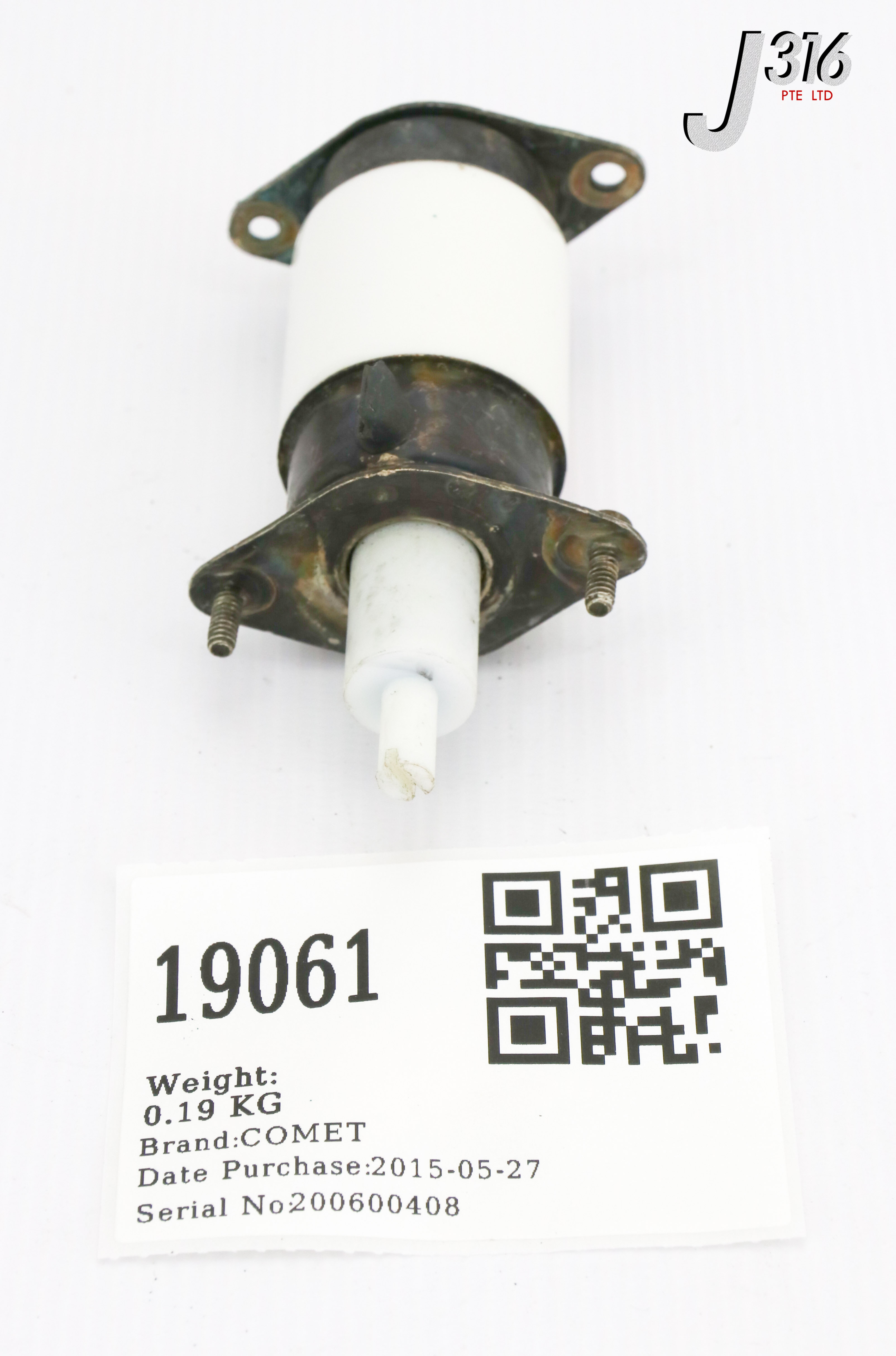 19061 COMET VACUUM VARIABLE CAPACITOR, 5-125PF, 8KV/4.8KV CV05C-125H/8