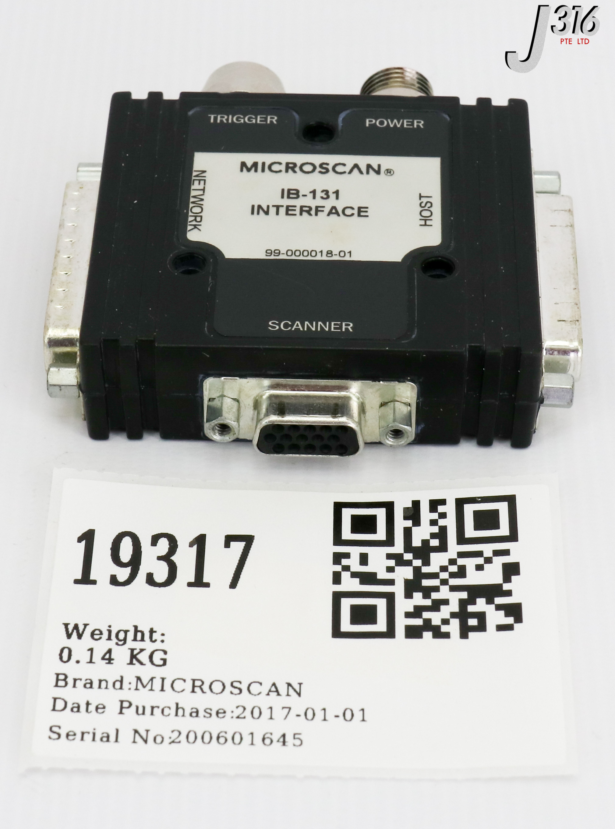 Microscan 99-000018-01 IB-131 interface 