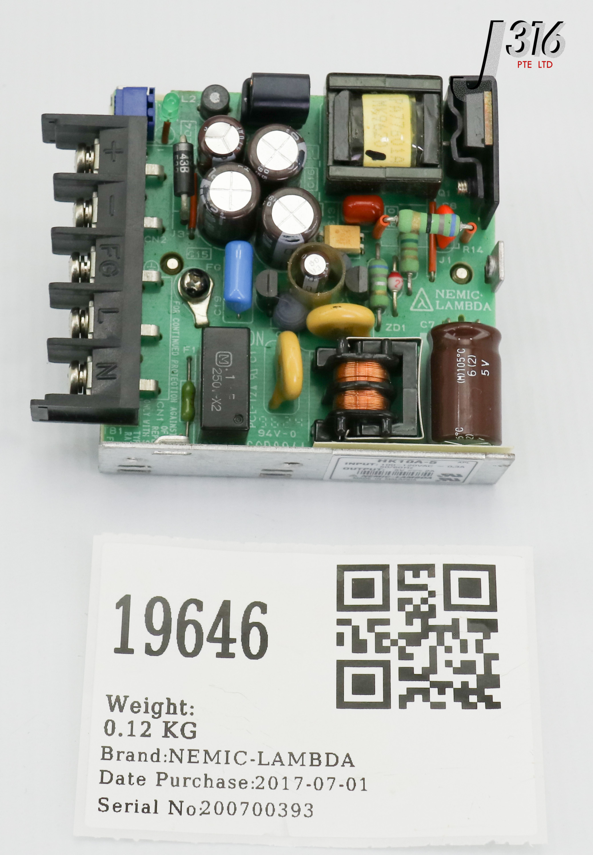 19646 NEMIC-LAMBDA POWER SUPPLY HK-10A-5