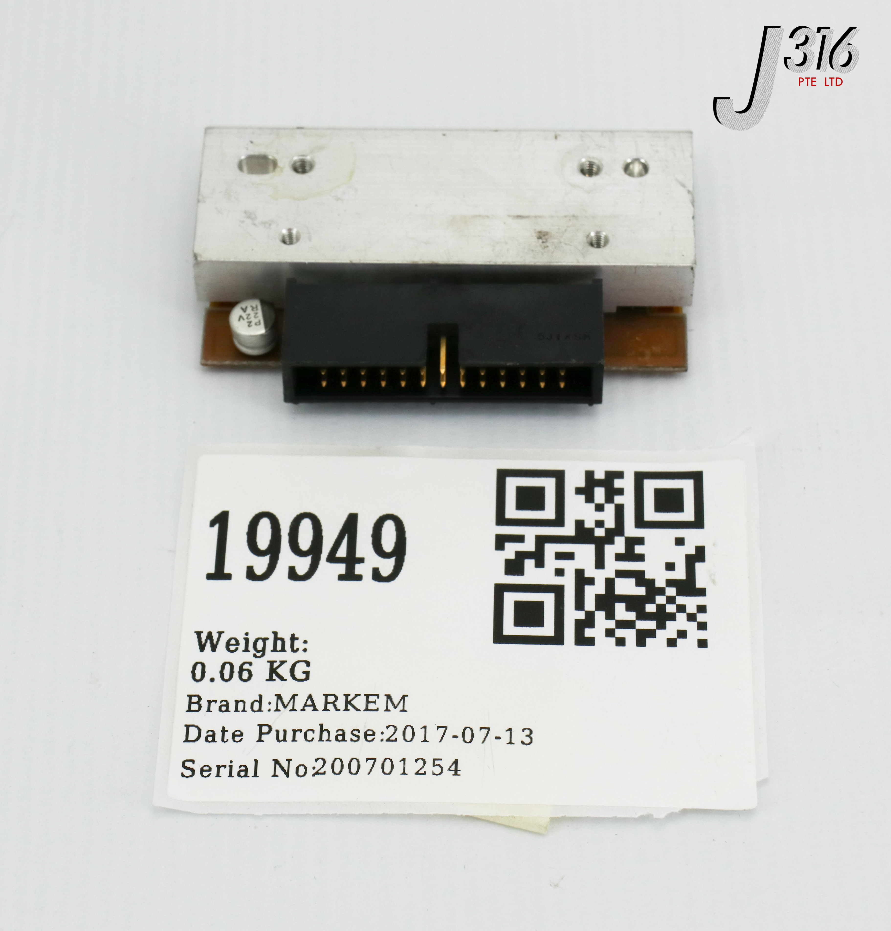 19949 MARKEM THERMAL PRINTER HEAD, KCE-53-12MPTI KCE-53-12PAJ1-MKM