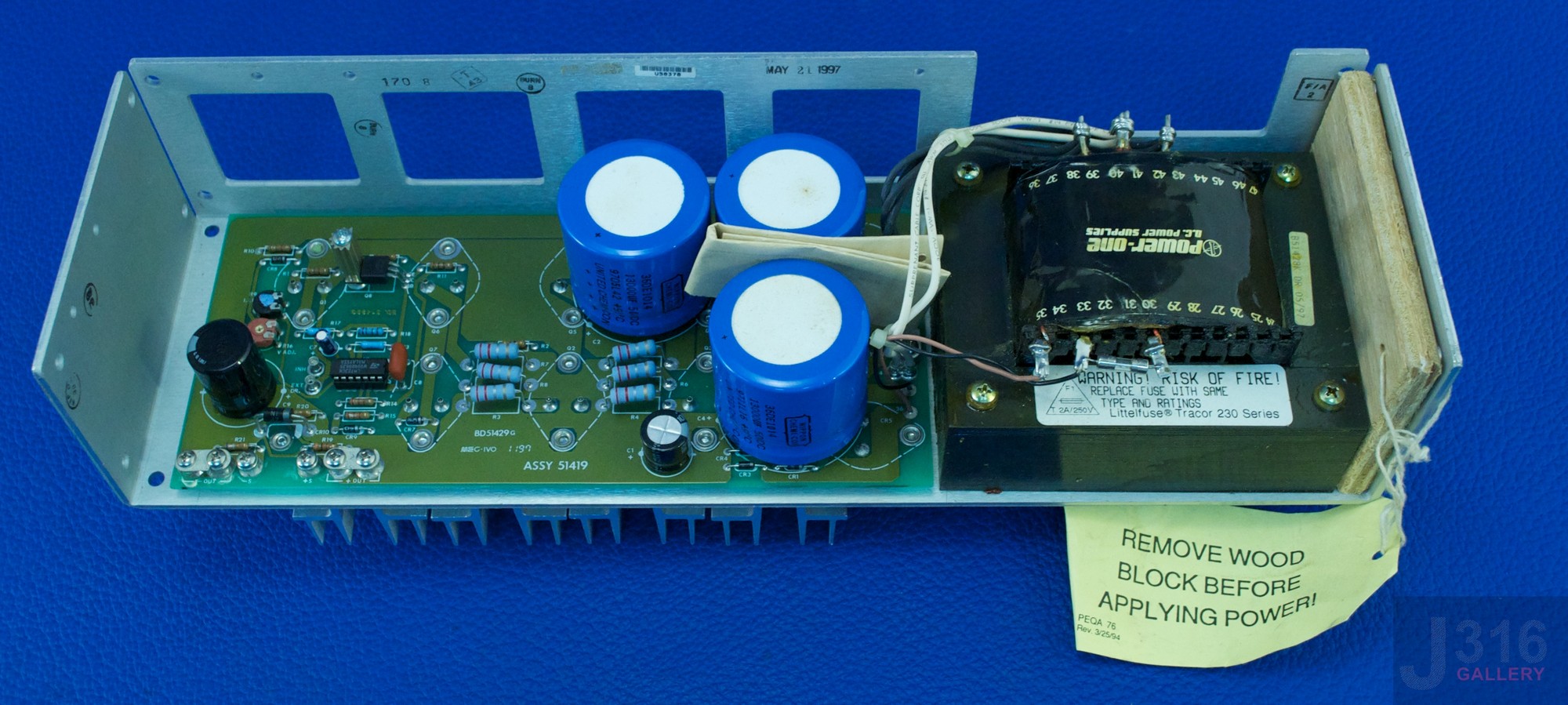 2081 POWER-ONE DC LINEAR POWER SUPPLY PN:SP1985-5173 F24-12-A