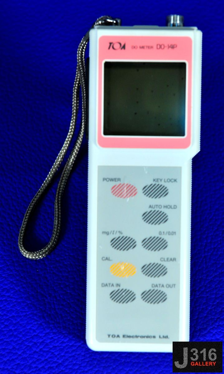 2247 TOA ELECTRONICS PORTABLE DISSOLVED OXYGEN P SERIES DO-14P
