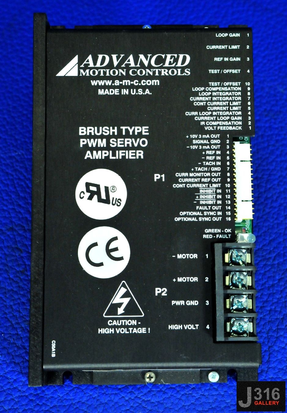 2897 ADVANCED MOTION CONTROLS BRUSH TYPE PWM SERVO AMPLIFIER 30A8V-EC2