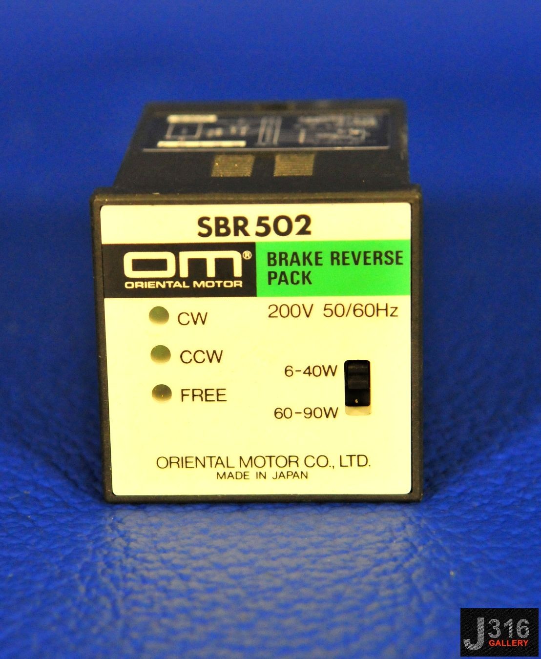 2999 ORIENTAL MOTOR BRAKE REVERSE PACK SBR 502