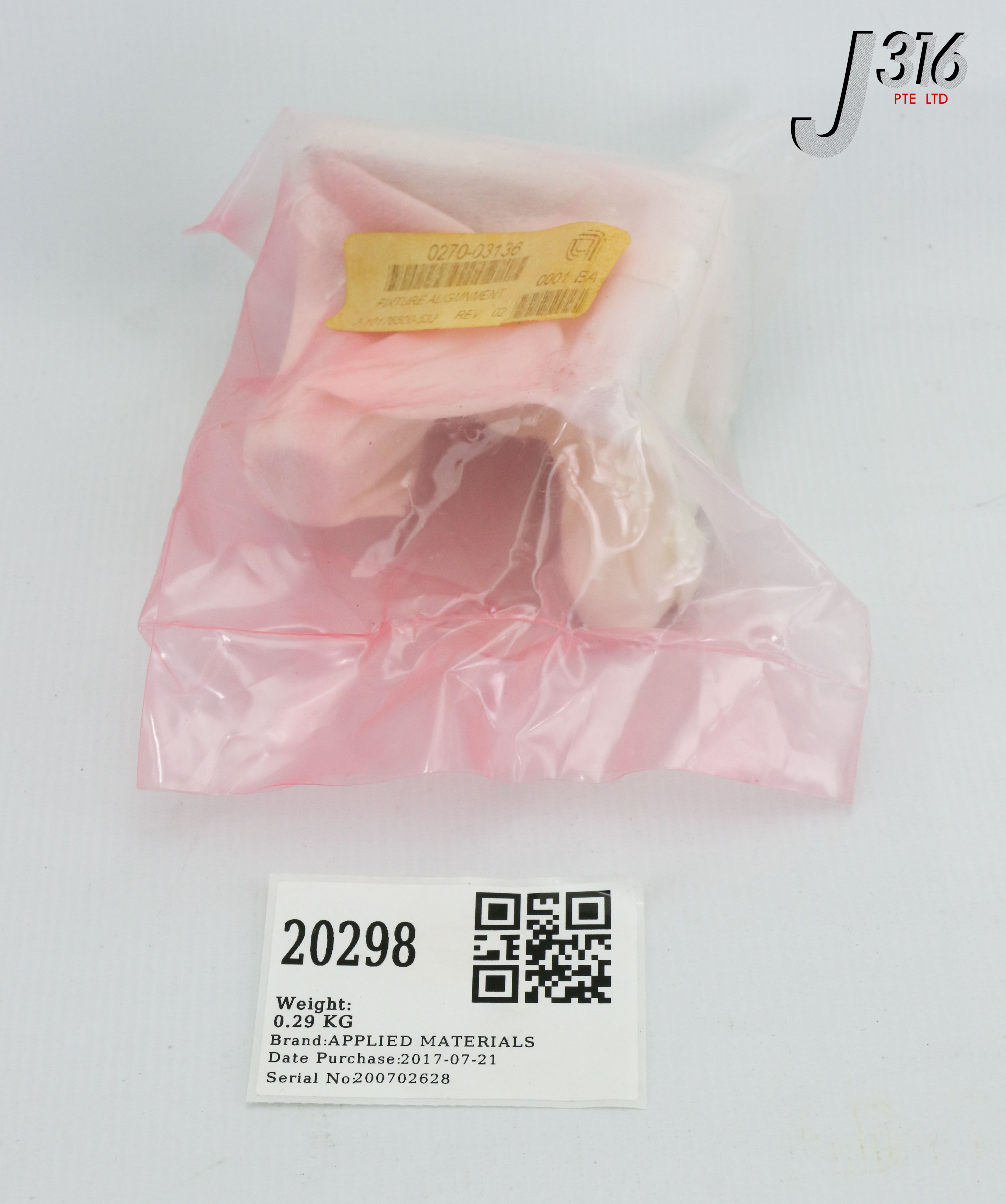 20298 APPLIED MATERIALS FIXTURE ALIGMNMENT (NEW) 0270-03136 – J316Gallery