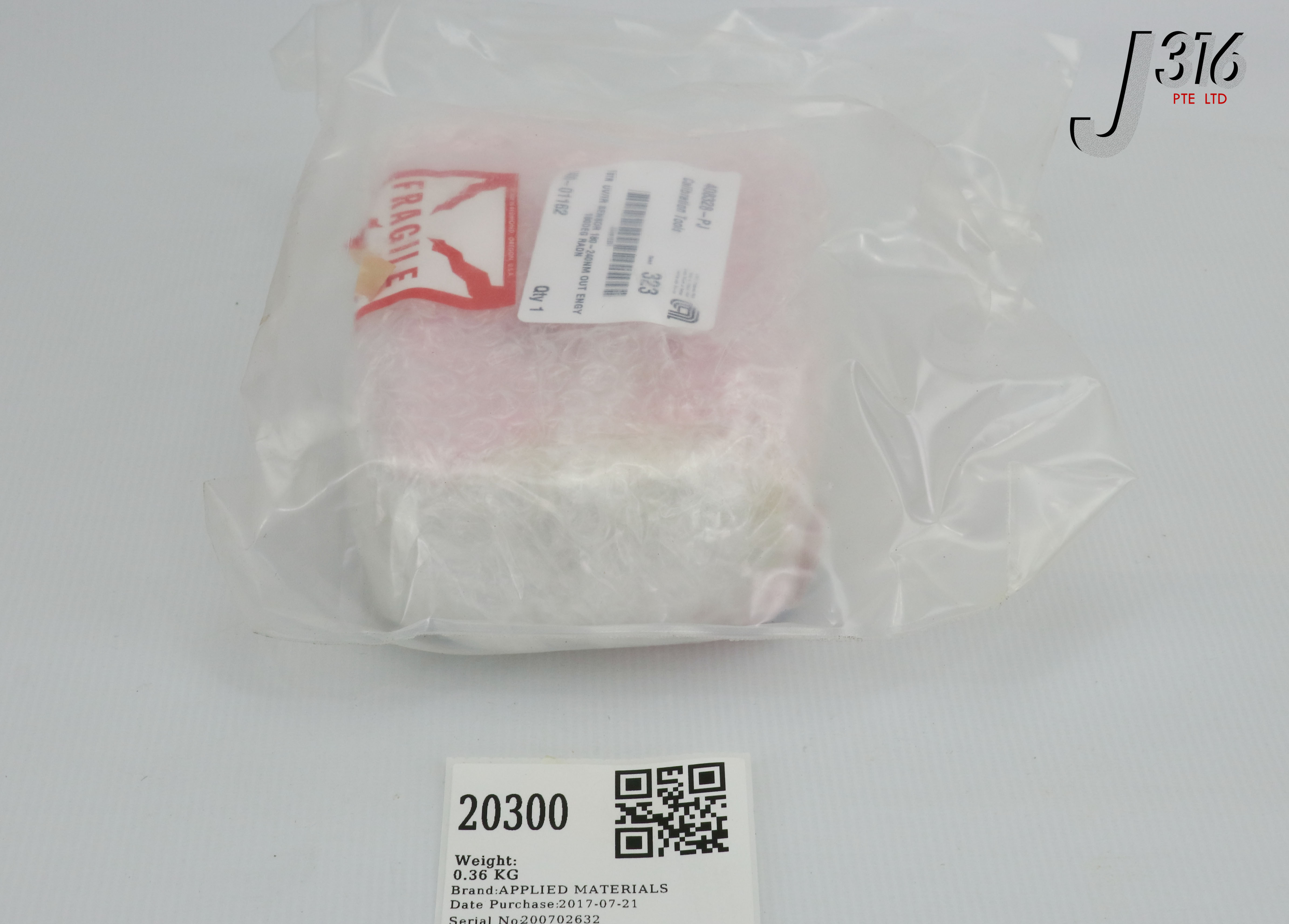 20300 APPLIED MATERIALS TSTR UV/IR SENSOR 180-240NM OUT ENGY 18 (NEW) 1400-01162