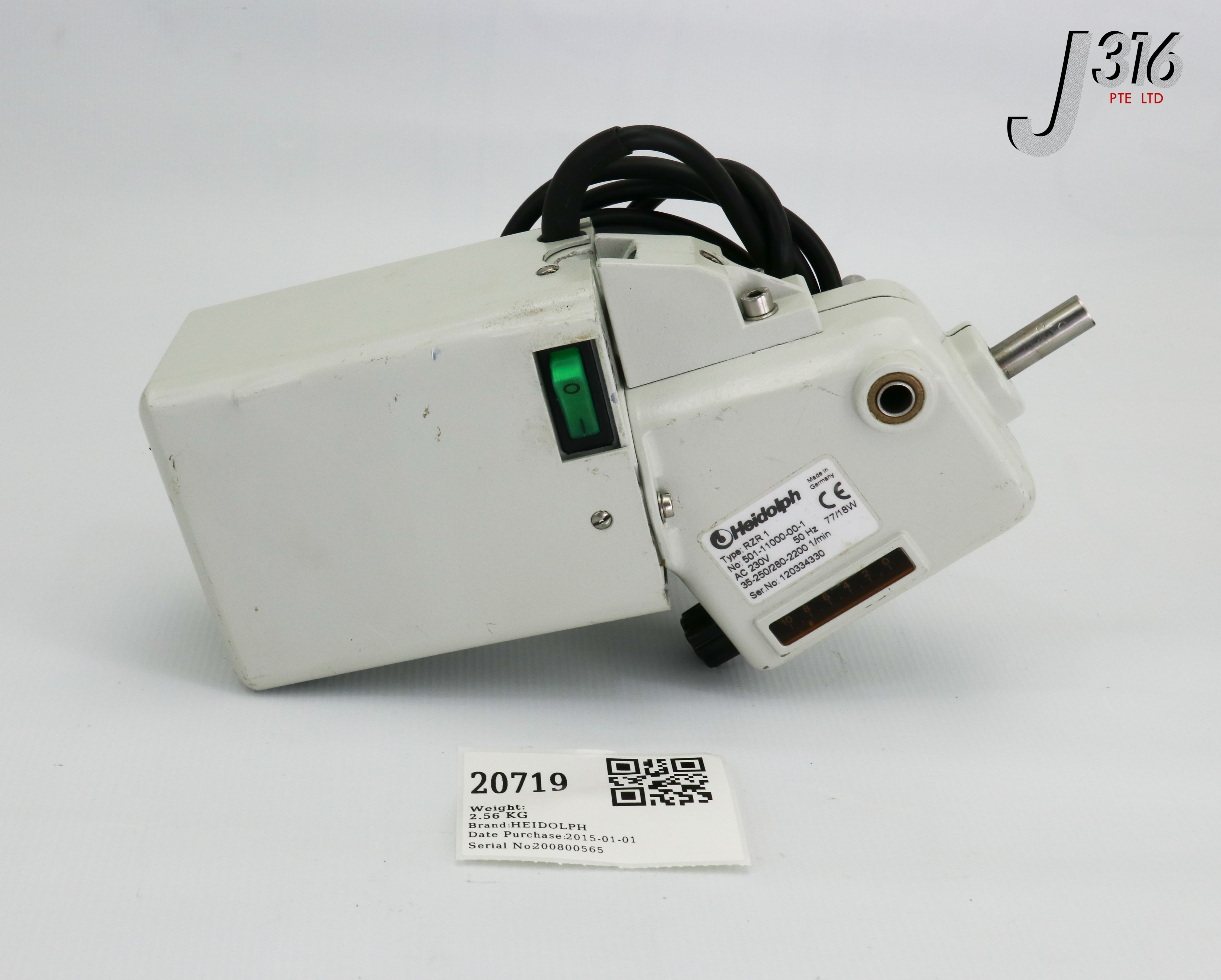 20719 HEIDOLPH OVERHEAD STIRRER (501-11000-00-1) (501.11000.00.1) (PARTS) RZR1