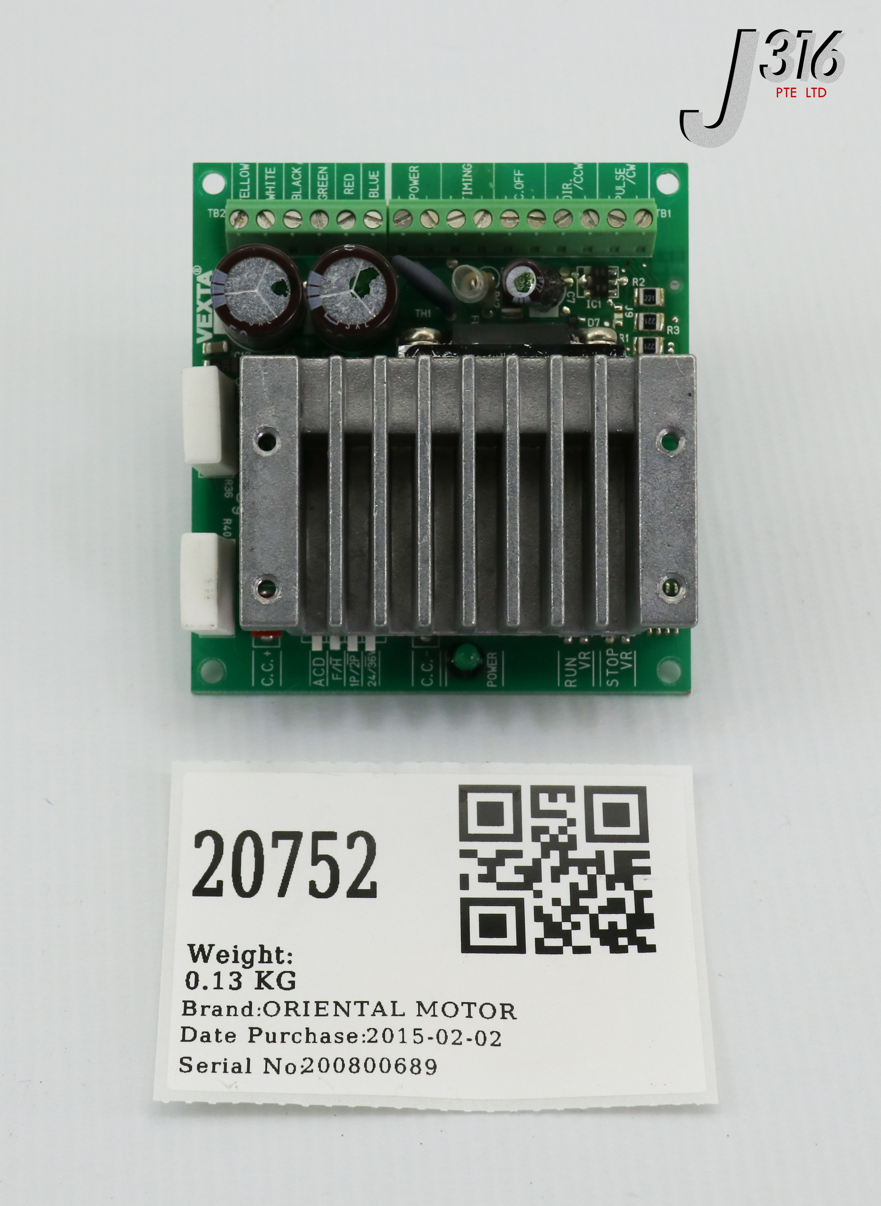 20752 ORIENTAL MOTOR PCB, 2-PHASE STEPPING MOTOR DRIVER CSD2112-T -  J316Gallery