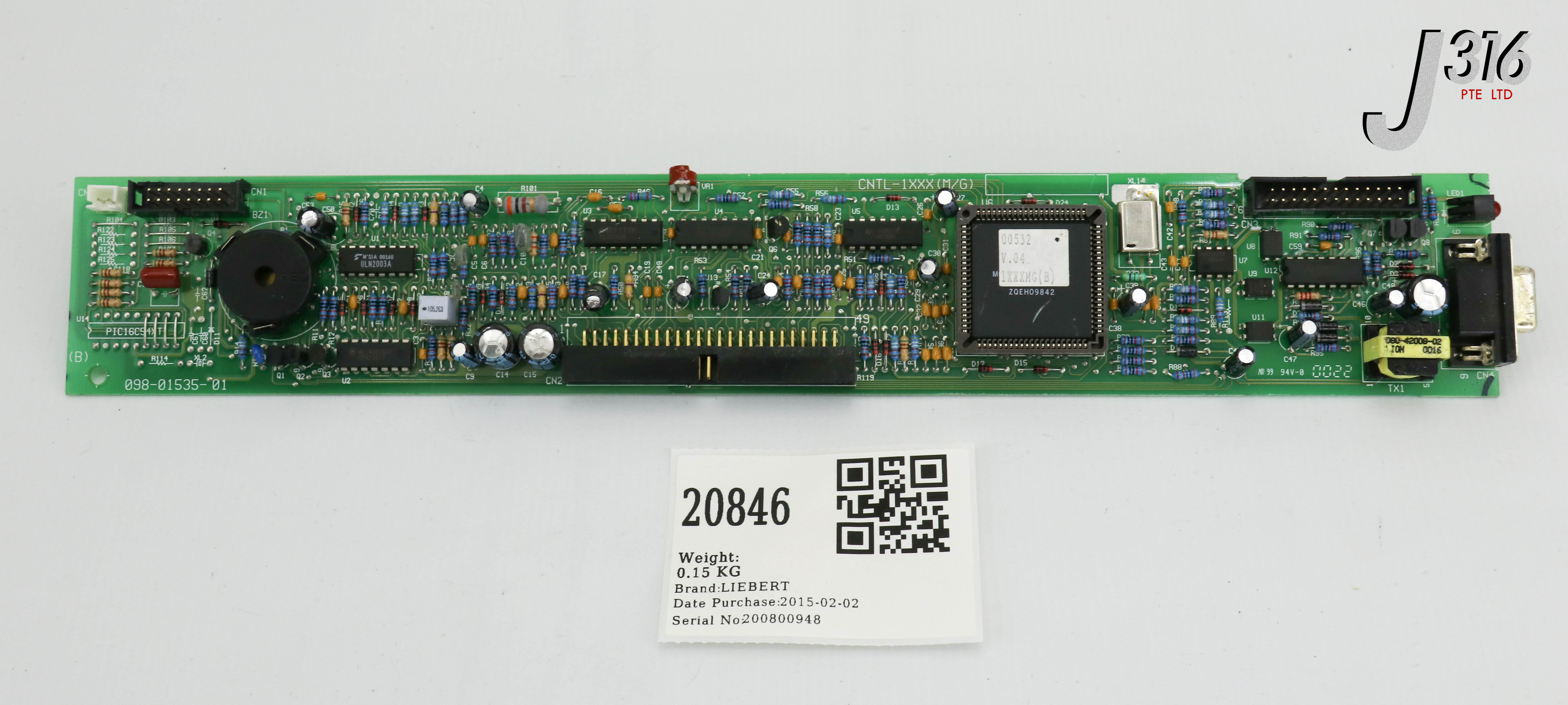20846 LIEBERT PCB ASSY, CNTL-1XXX (M/G), 098-01259-01 098-01535-01