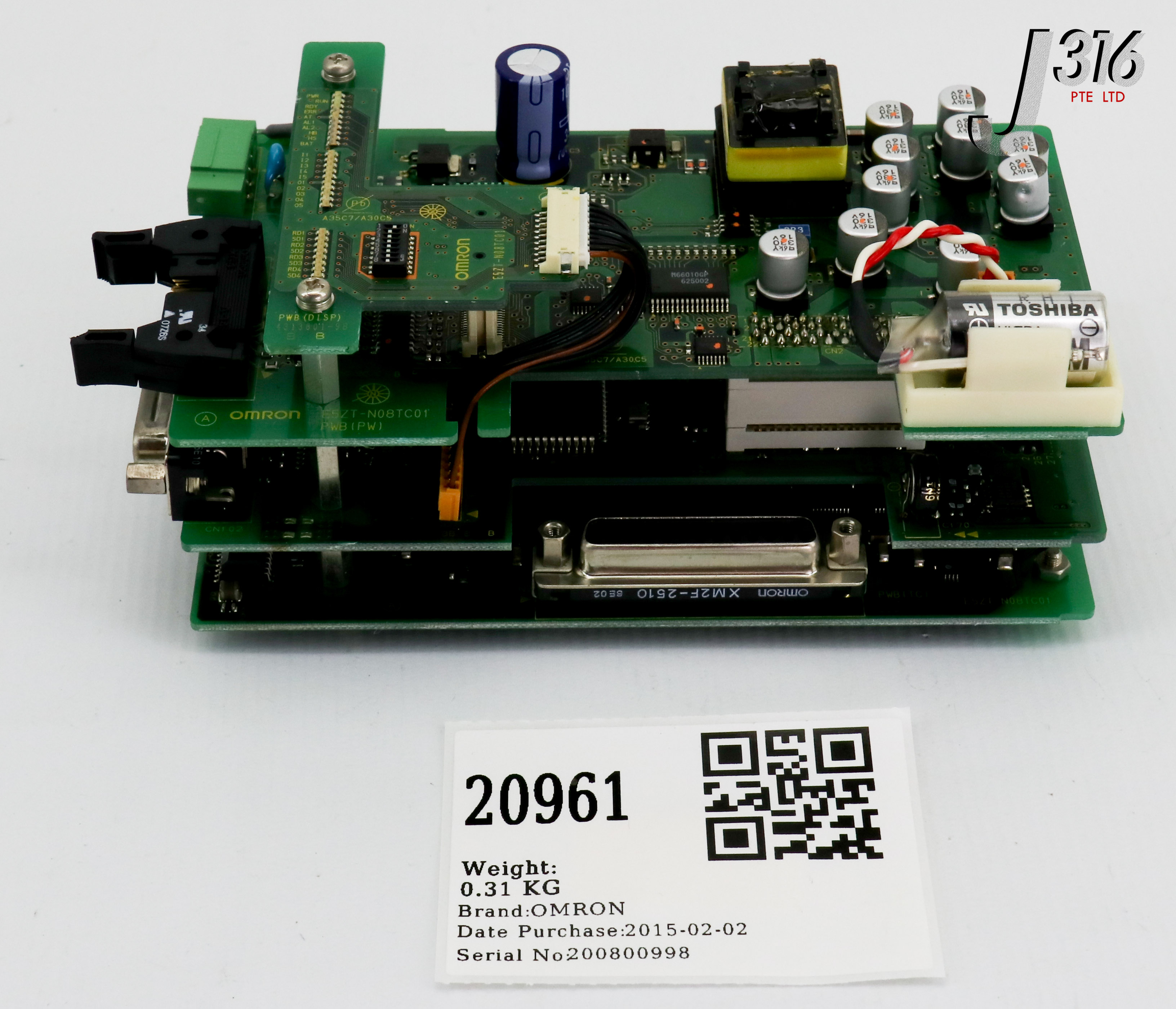 20961 OMRON PCB, TEMPERATURE CONTROLLER, 3385804-8C E5ZT-N08TC01