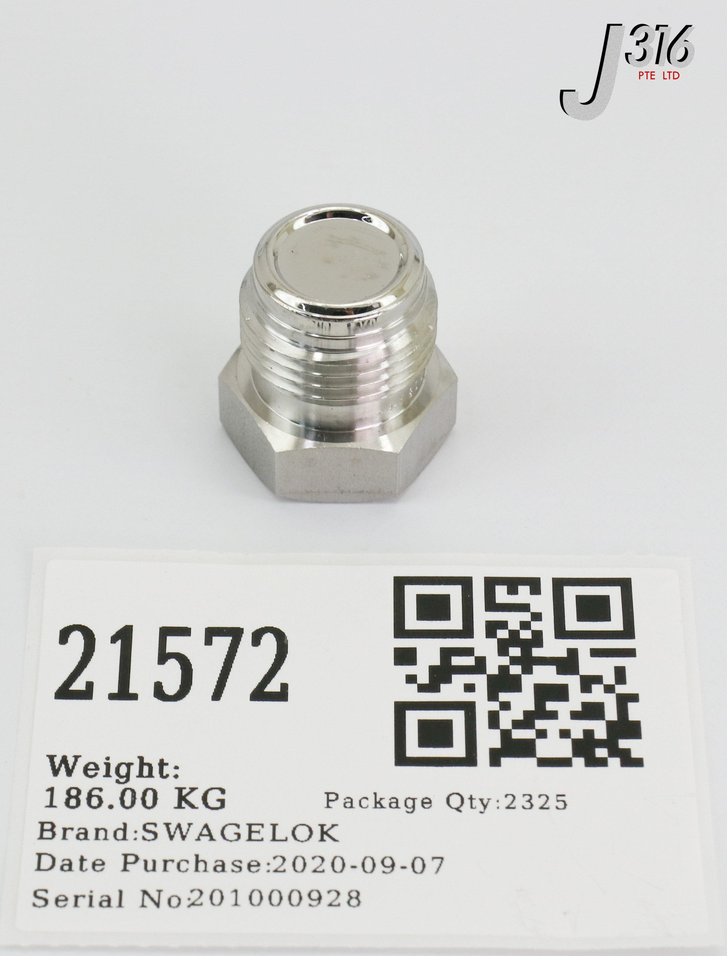 21572 SWAGELOK 316 STAINLESS STEEL VCR FACE SEAL FITTING, 1/2 IN… –  J316Gallery