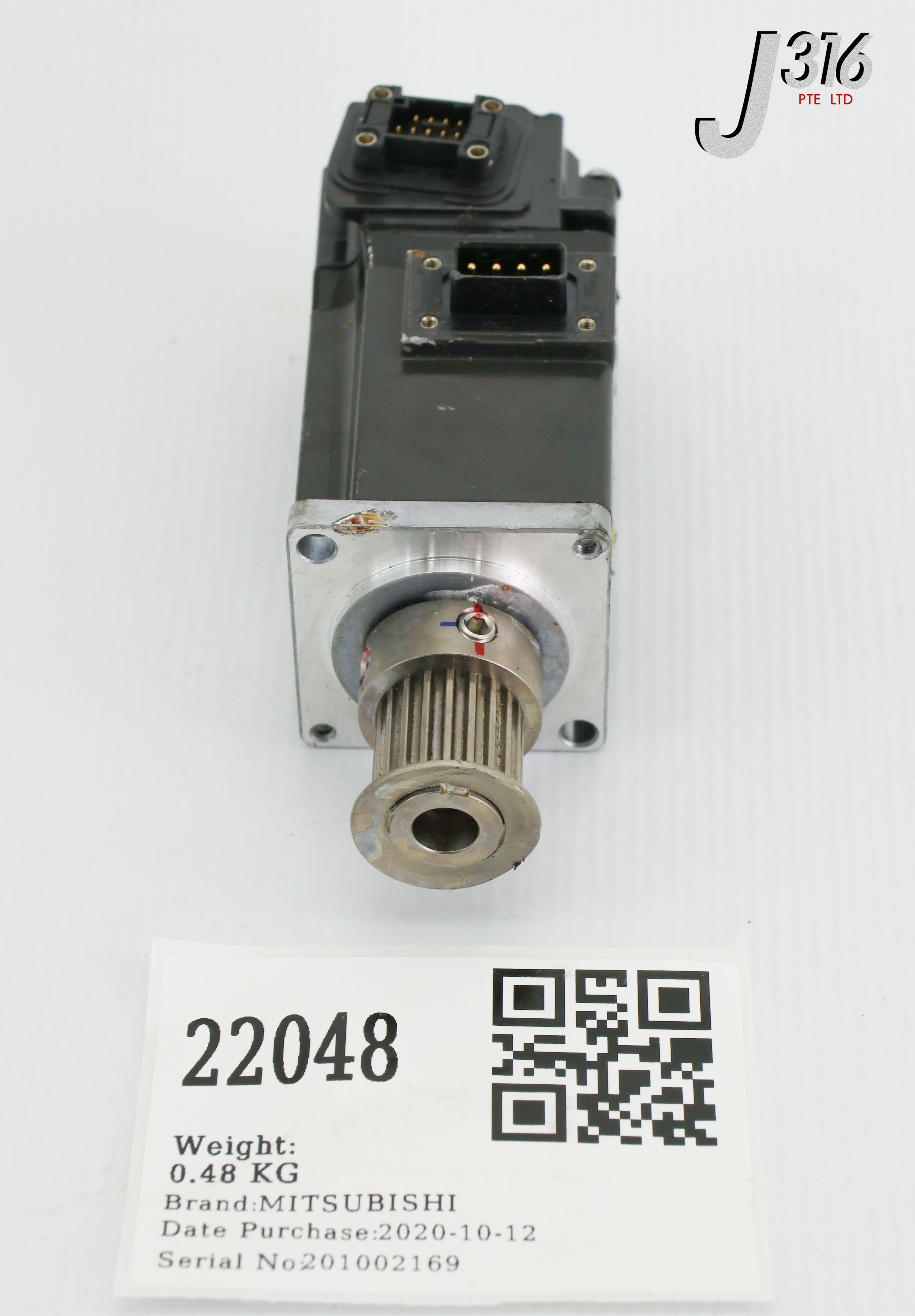 22048 MITSUBISHI AC SERVO MOTOR W/ GEARHEAD HF-KP13L
