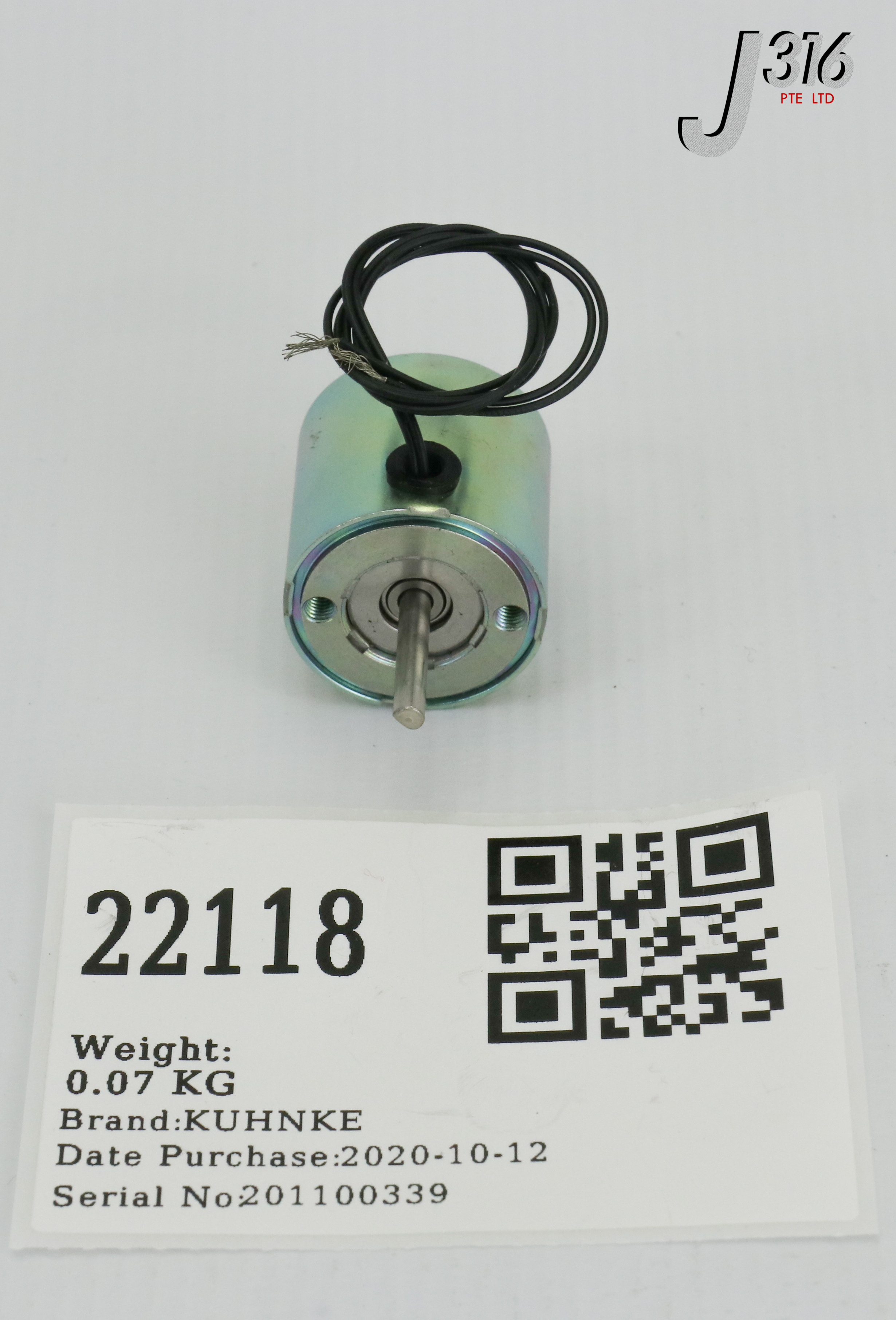 22118 KUHNKE ROTARY MAGNET SOLENOID D 24 LOR-F-DS 9563