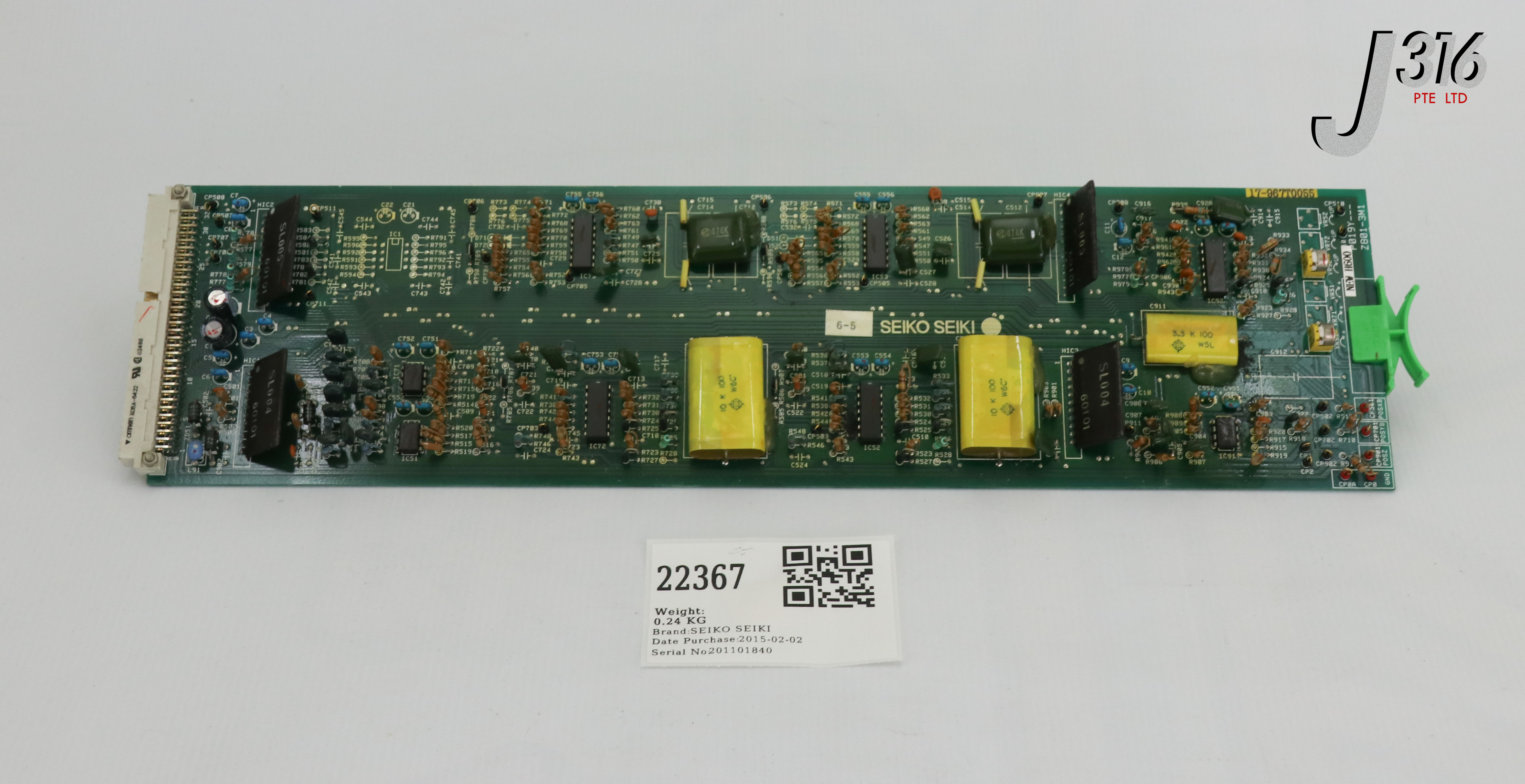 22367 SEIKO SEIKI PCB ASSY, H600 CONTROL CARD, 17-967T0055 P019Y---Z801-3M1