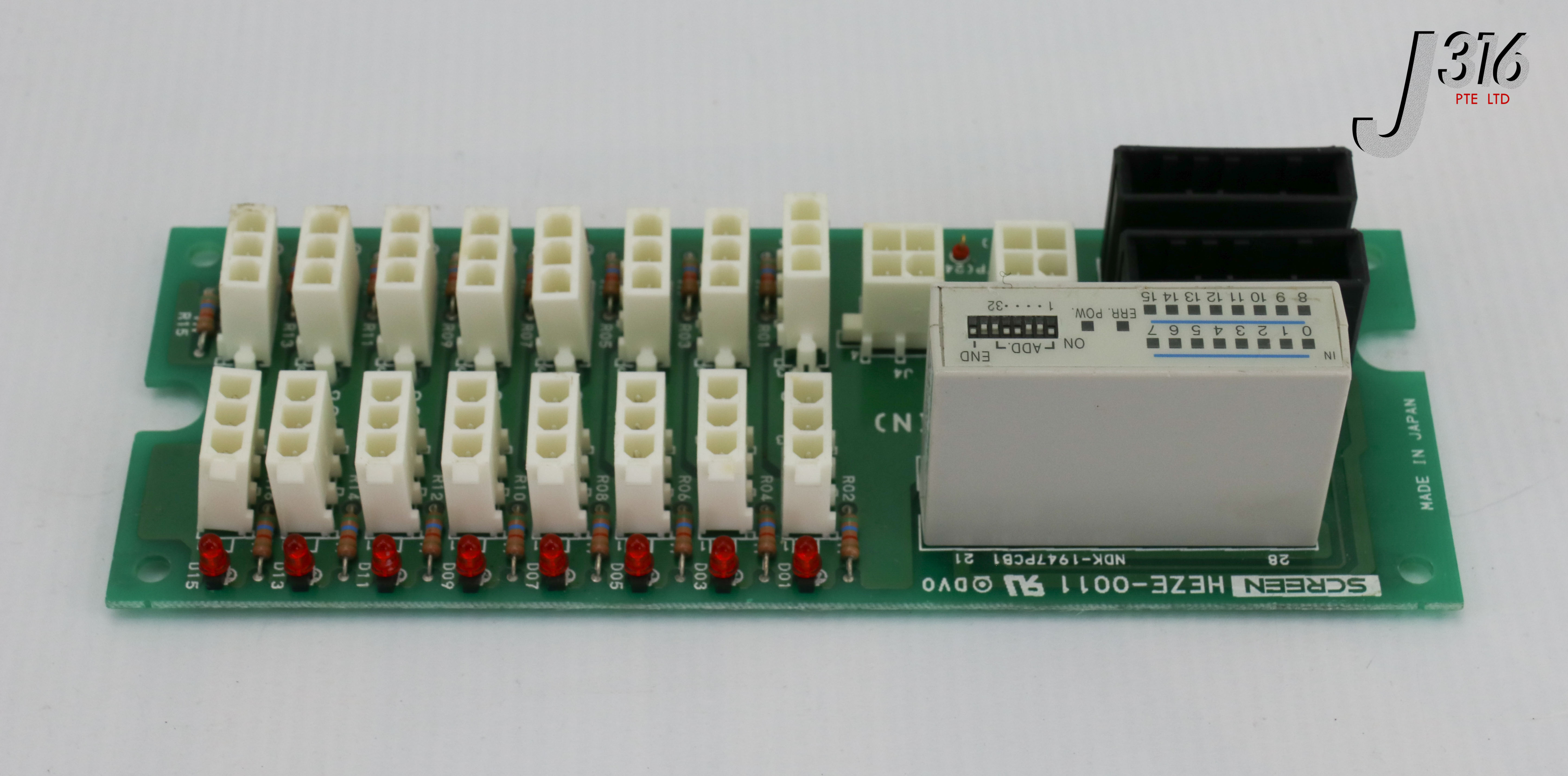 22396 SCREEN PCB, REMOTE I/O BOARD (IN), NDK-1947PCB1 HEZE-0011 ...