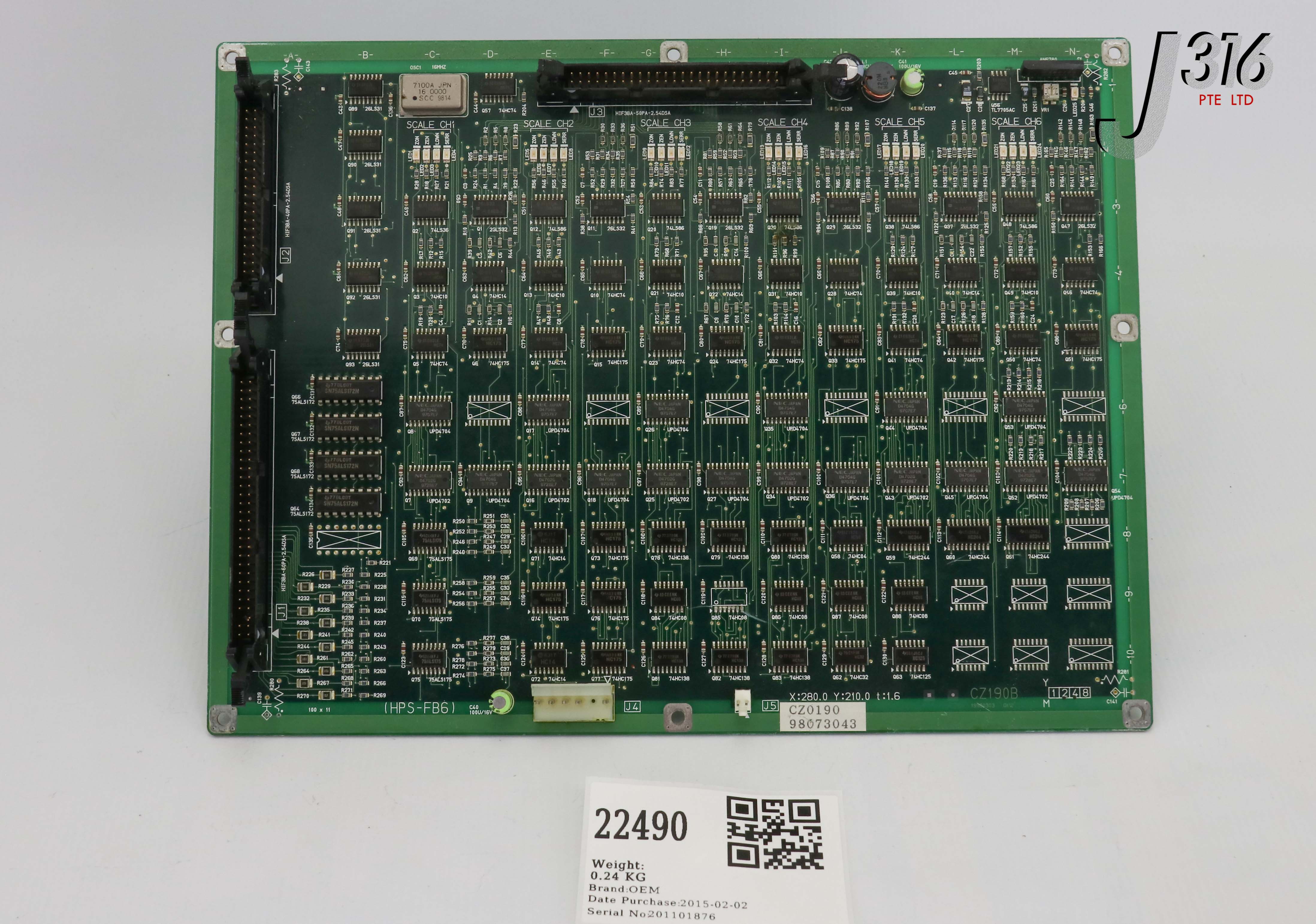 22490 OEM PCB ASSY, CZ0190, CZ190B HPS-FB6
