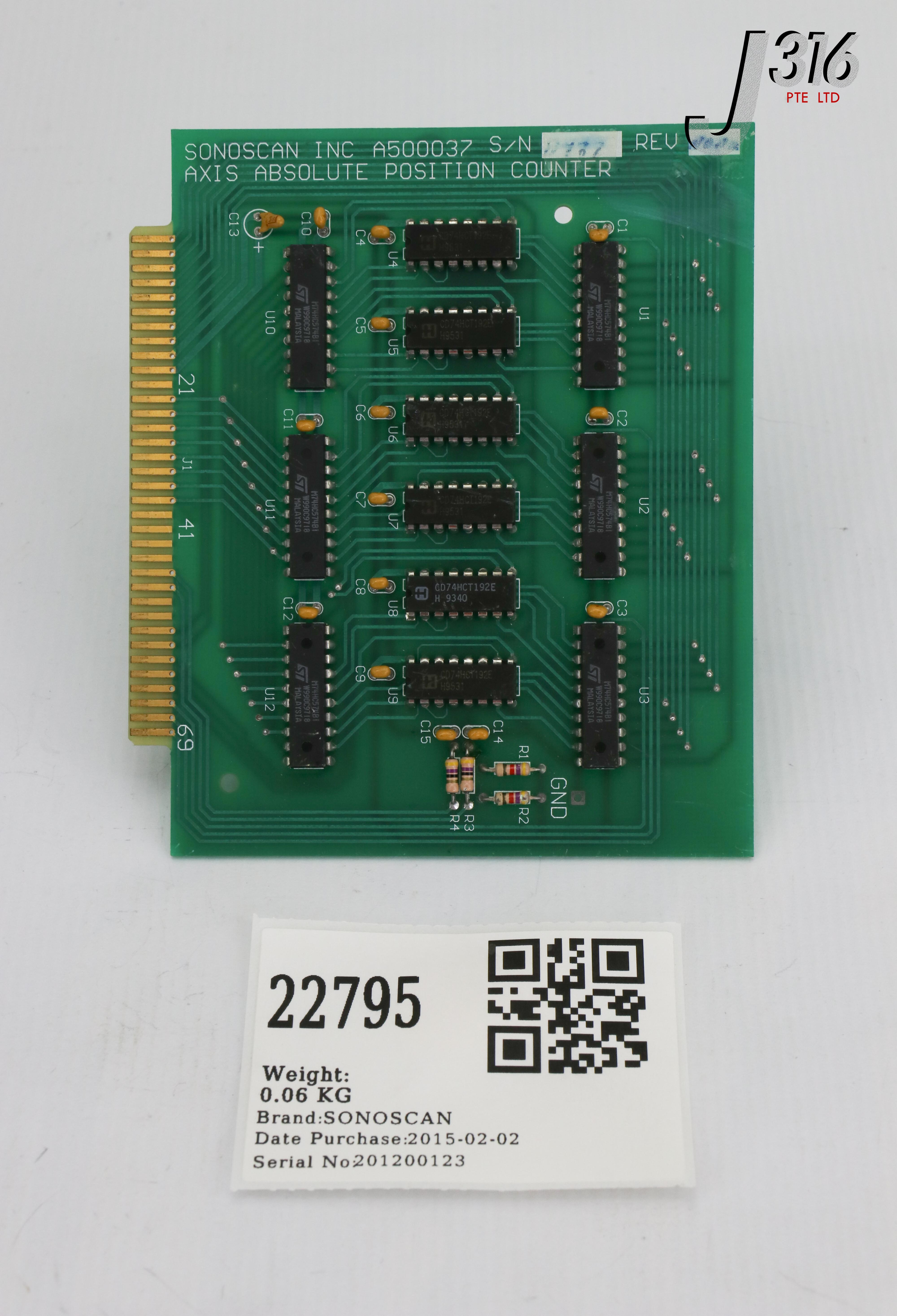 22795 SONOSCAN PCB, AXIS ABSOLUTE POSITION COUNTER A500037