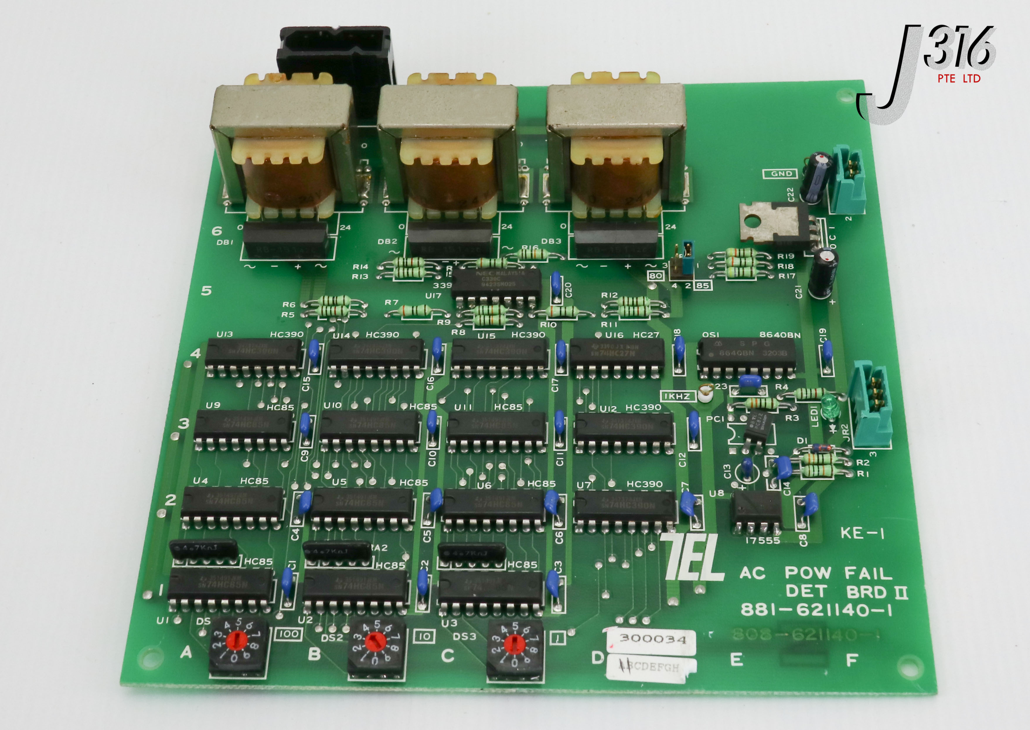 22810 TOKYO ELECTRON PCB, AC POW FAIL DET BRD II, 808-621140-1 ...