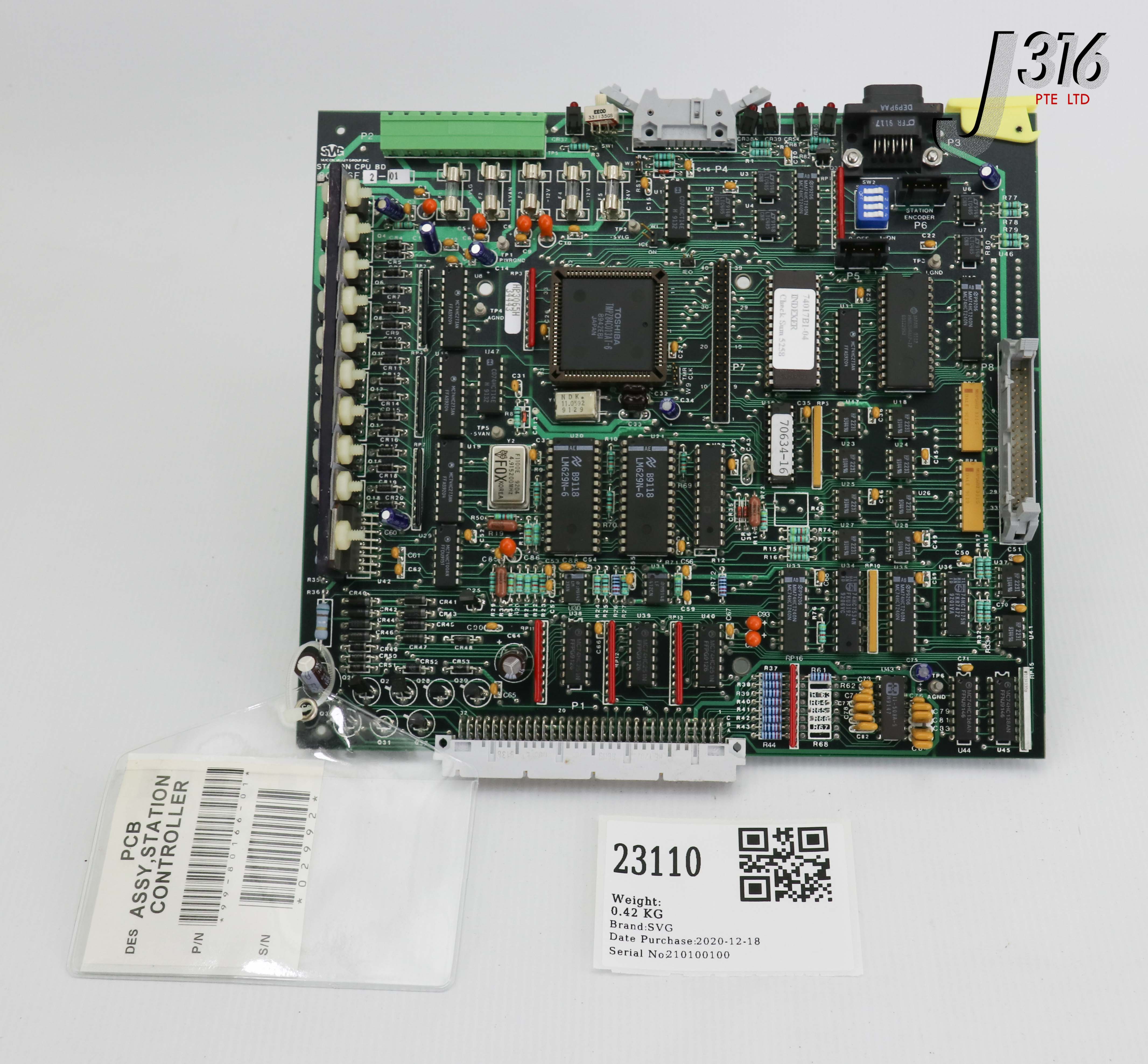 23110 SVG PCB, STATION CONTROLLER, 80166F2-01 99-80166-01