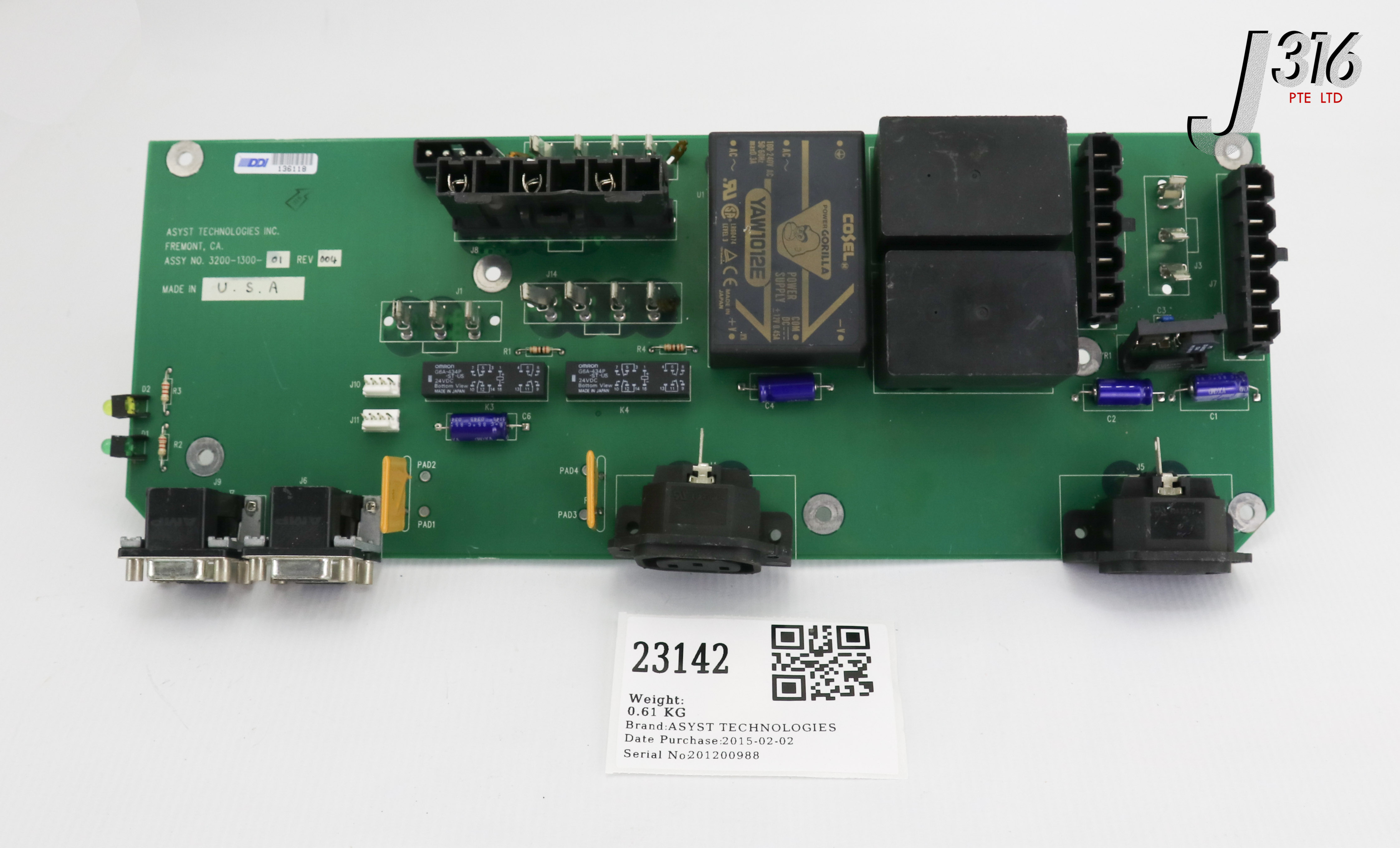 23142 ASYST TECHNOLOGIES PCB ASSY 3200-1300-01