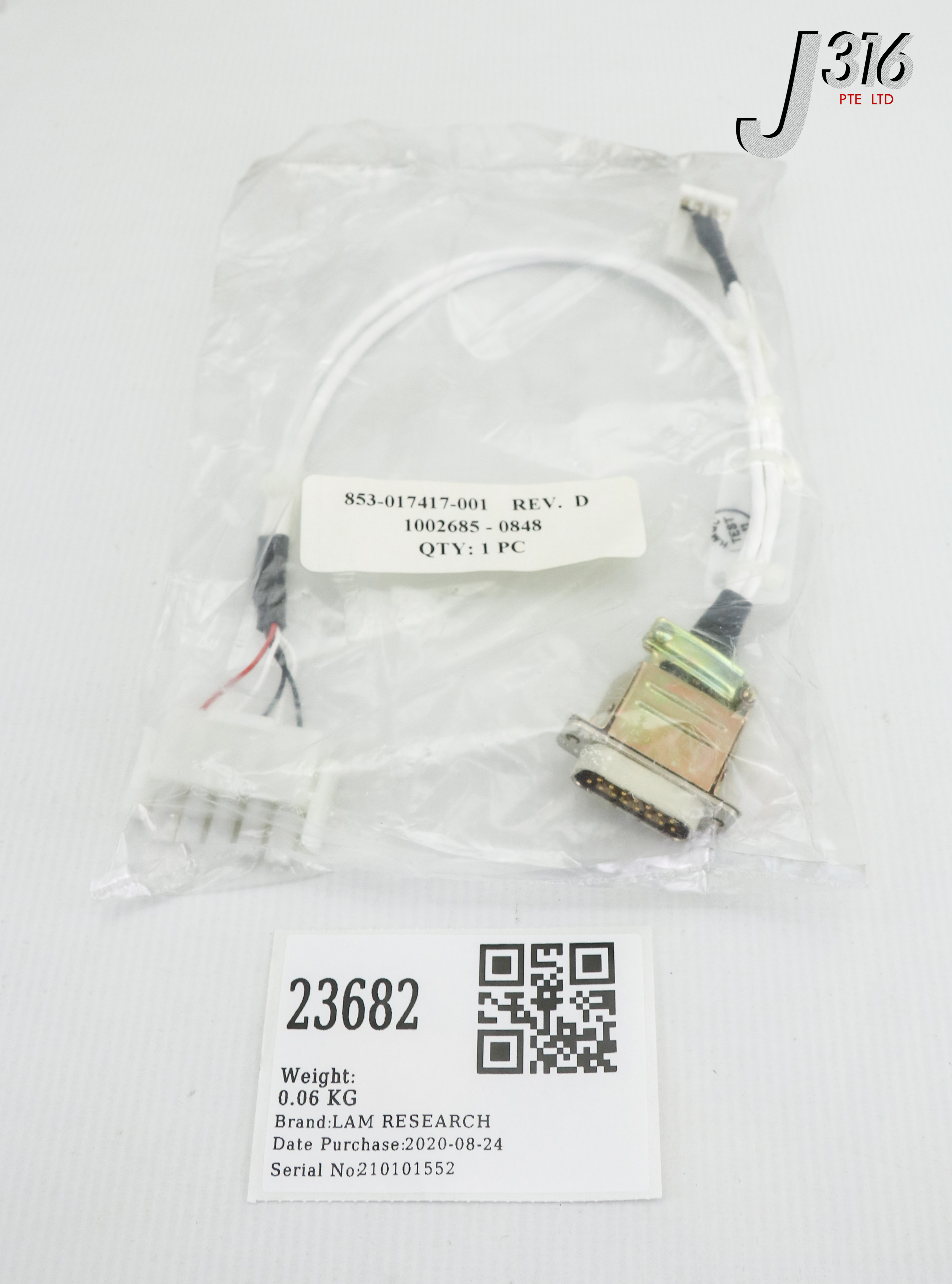 23682 LAM RESEARCH CABLE ASSY, HARNESS LIFTER INTE (NEW) 853-017417-001