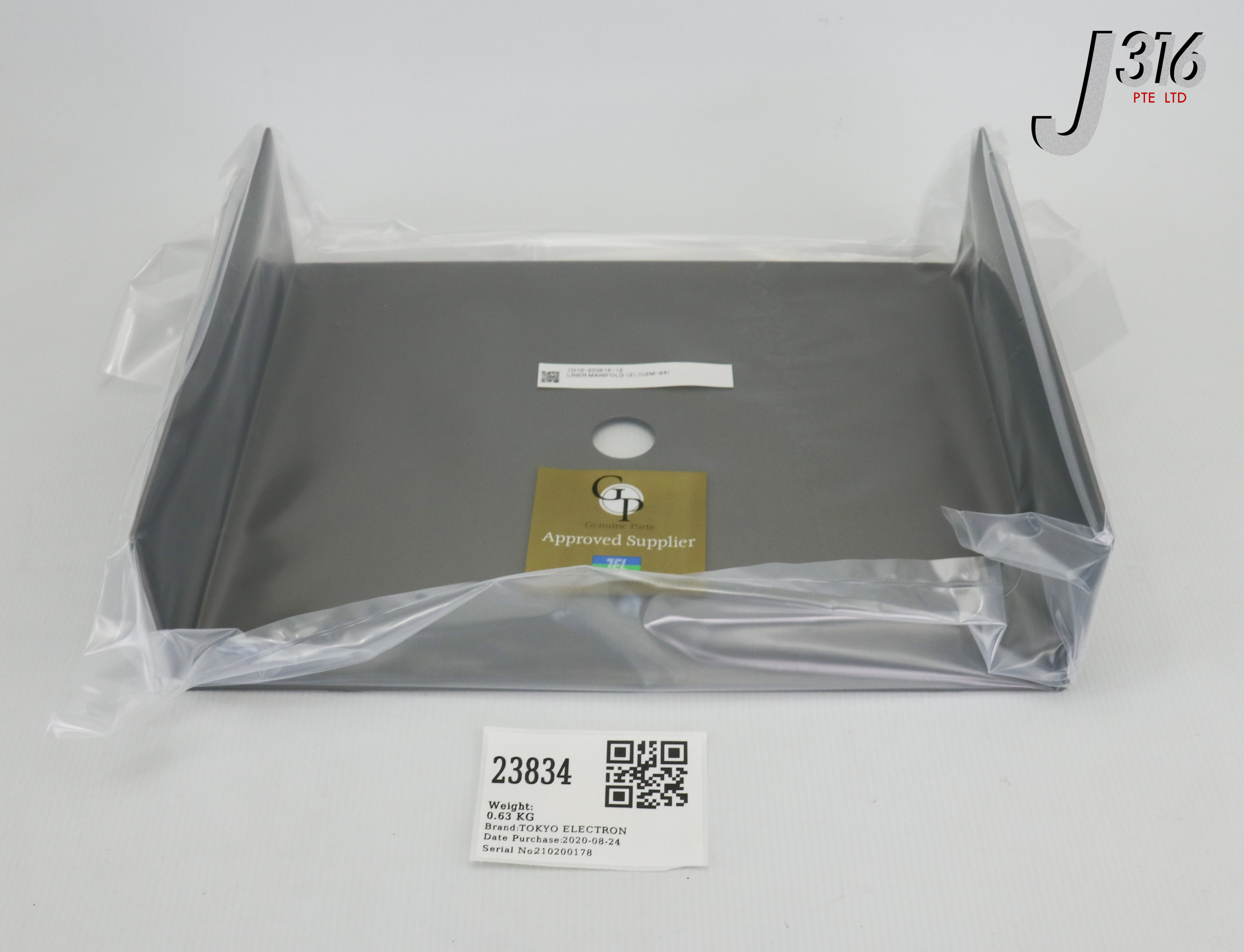 23834 TOKYO ELECTRON LINER, MANIFOLD (2) (U2M-84) (NEW) 1D10-203616-12
