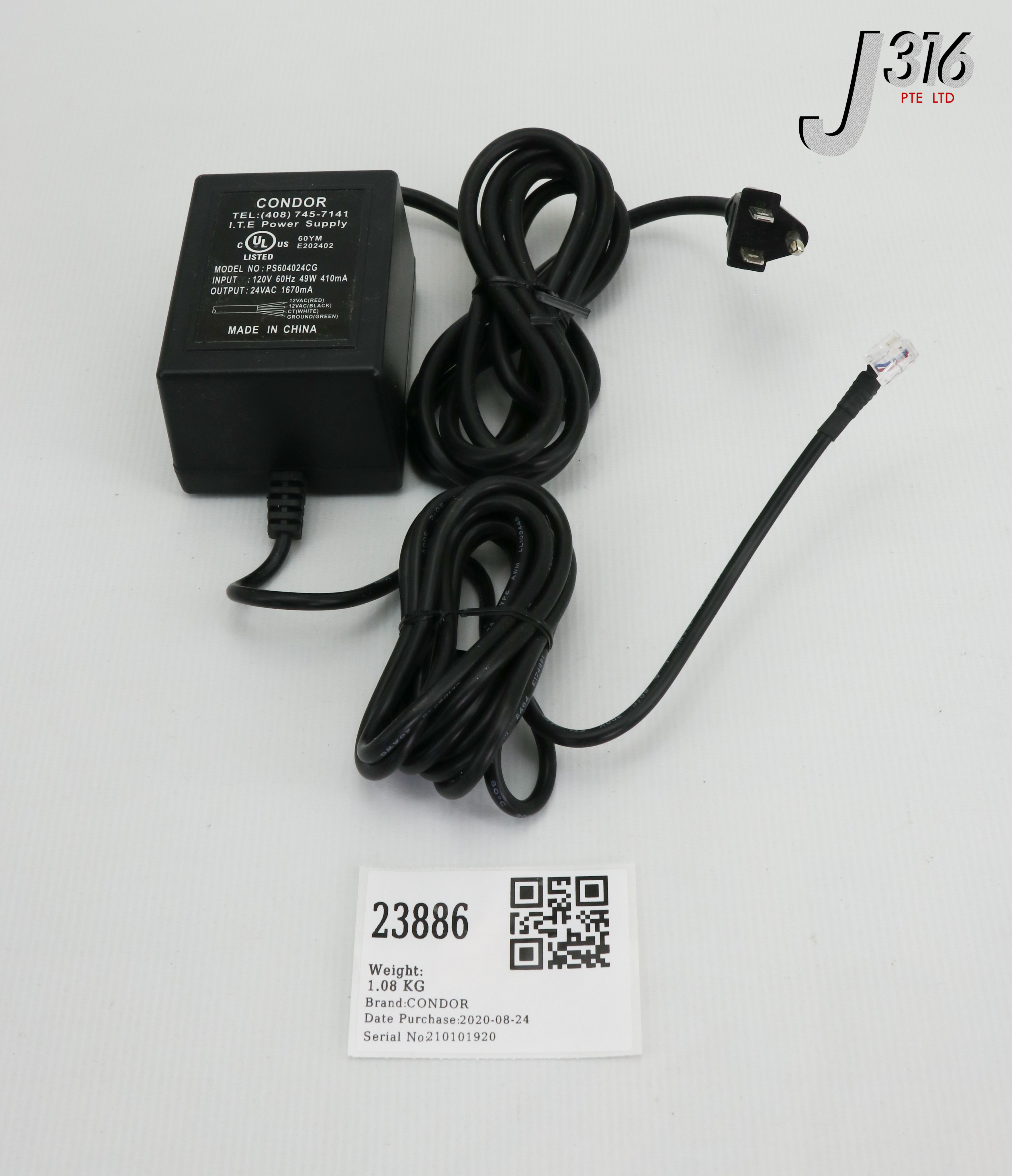23886 CONDOR I.T.E POWER SUPPLY (NEW) PS604024CG