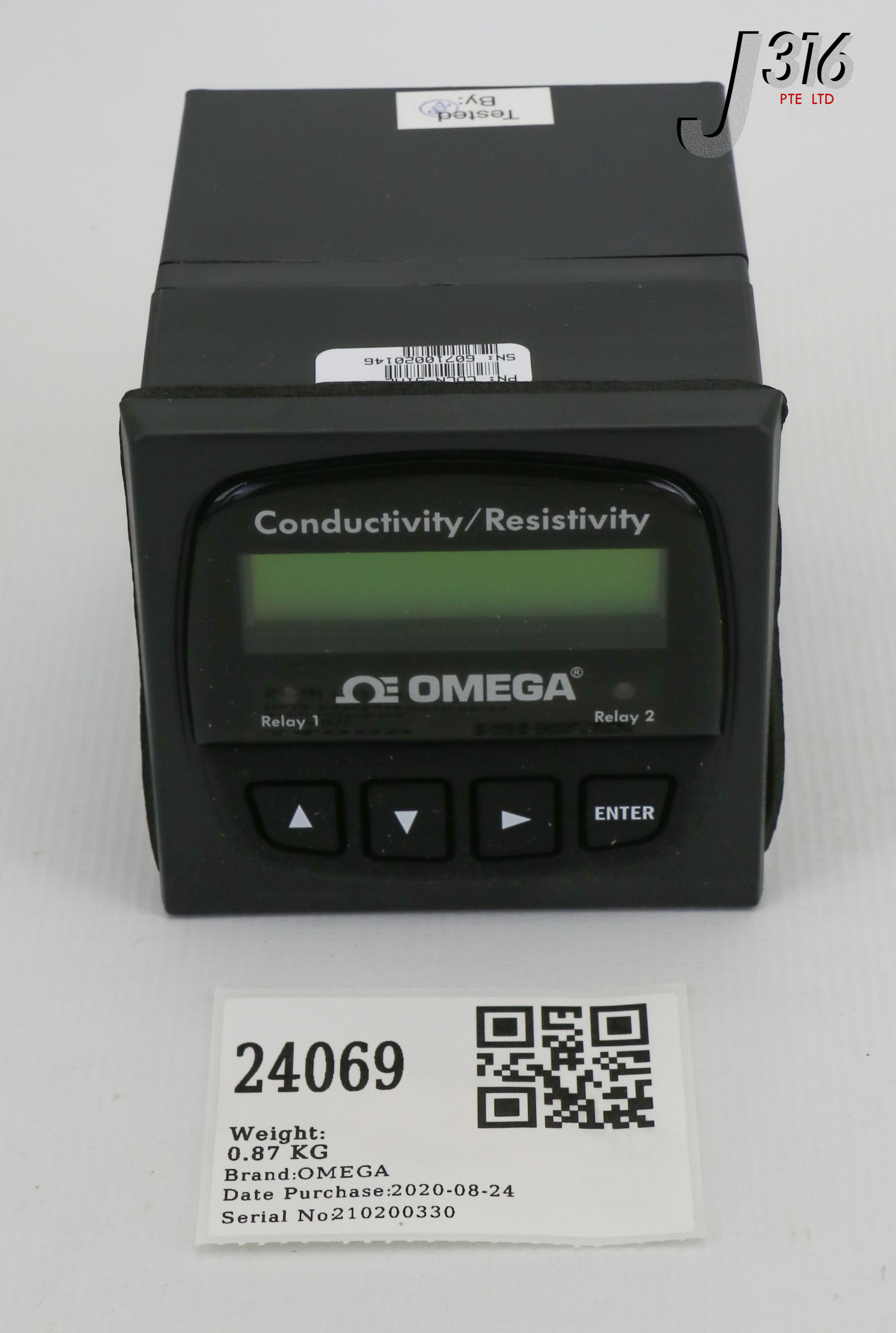 24069 OMEGA DUAL CHANNEL CONDUCTIVITY/RESISTIVITY CONTROLLER (NEW) CDCN-91AC
