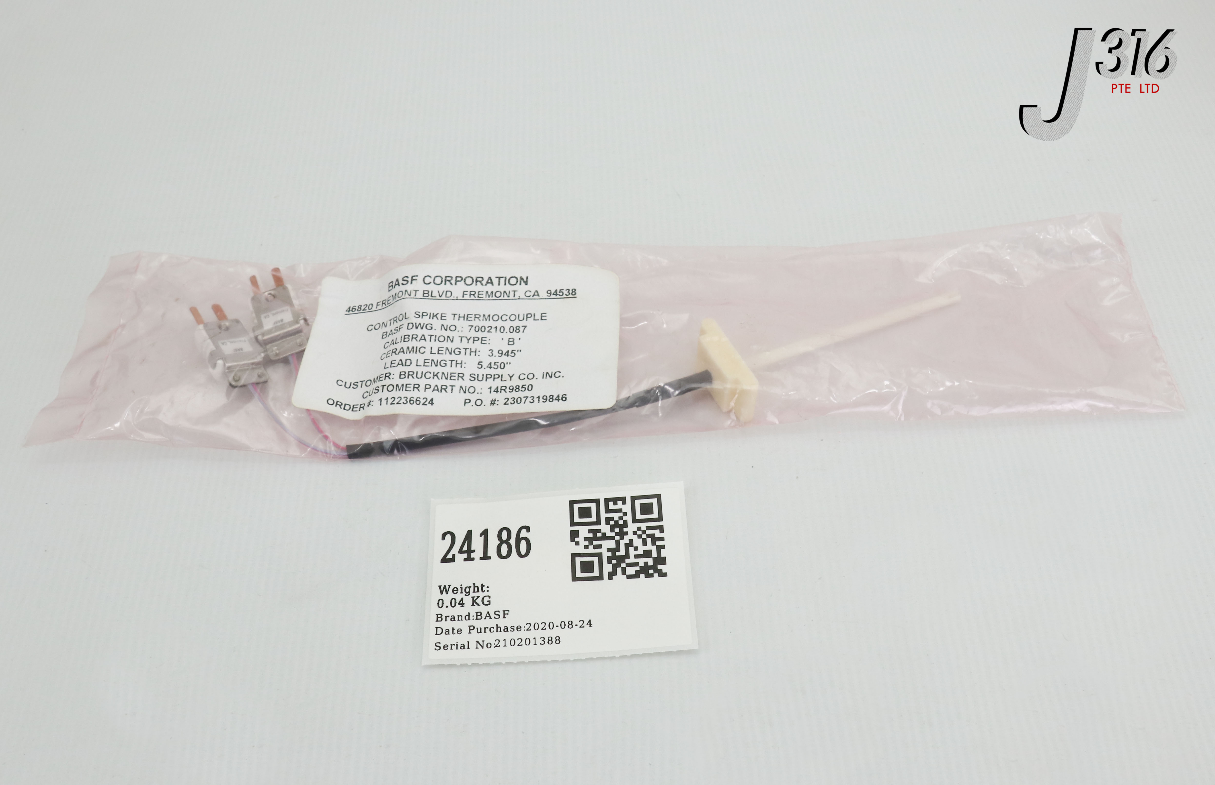 24186 BASF T/C, DUAL JUNCTION, HIGH TEMP (NEW) 700210.087