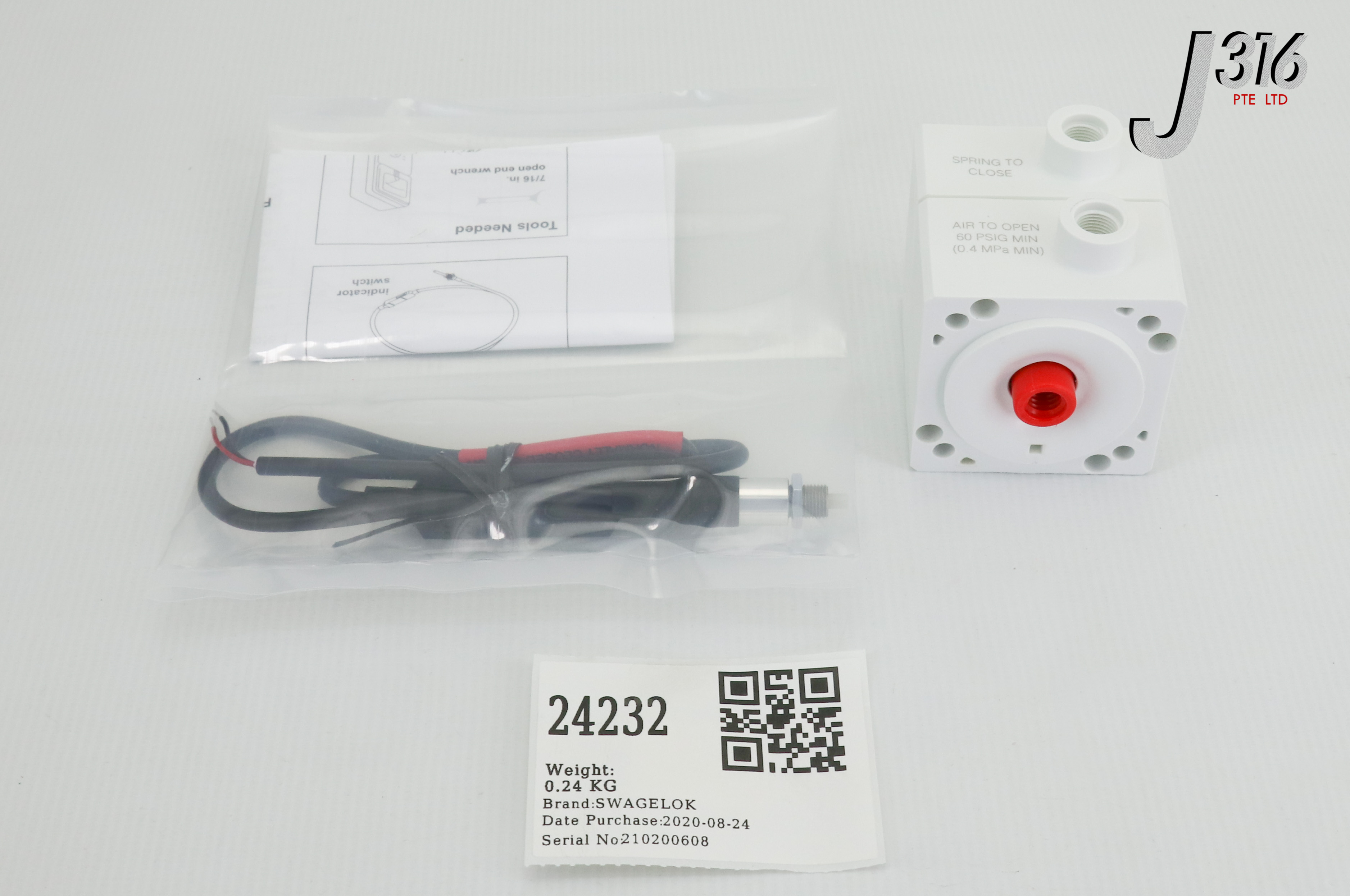 24232 SWAGELOK DRP SERIES DIAPHRAGM VALVE (NEW) PP-DRP8-K5-CM