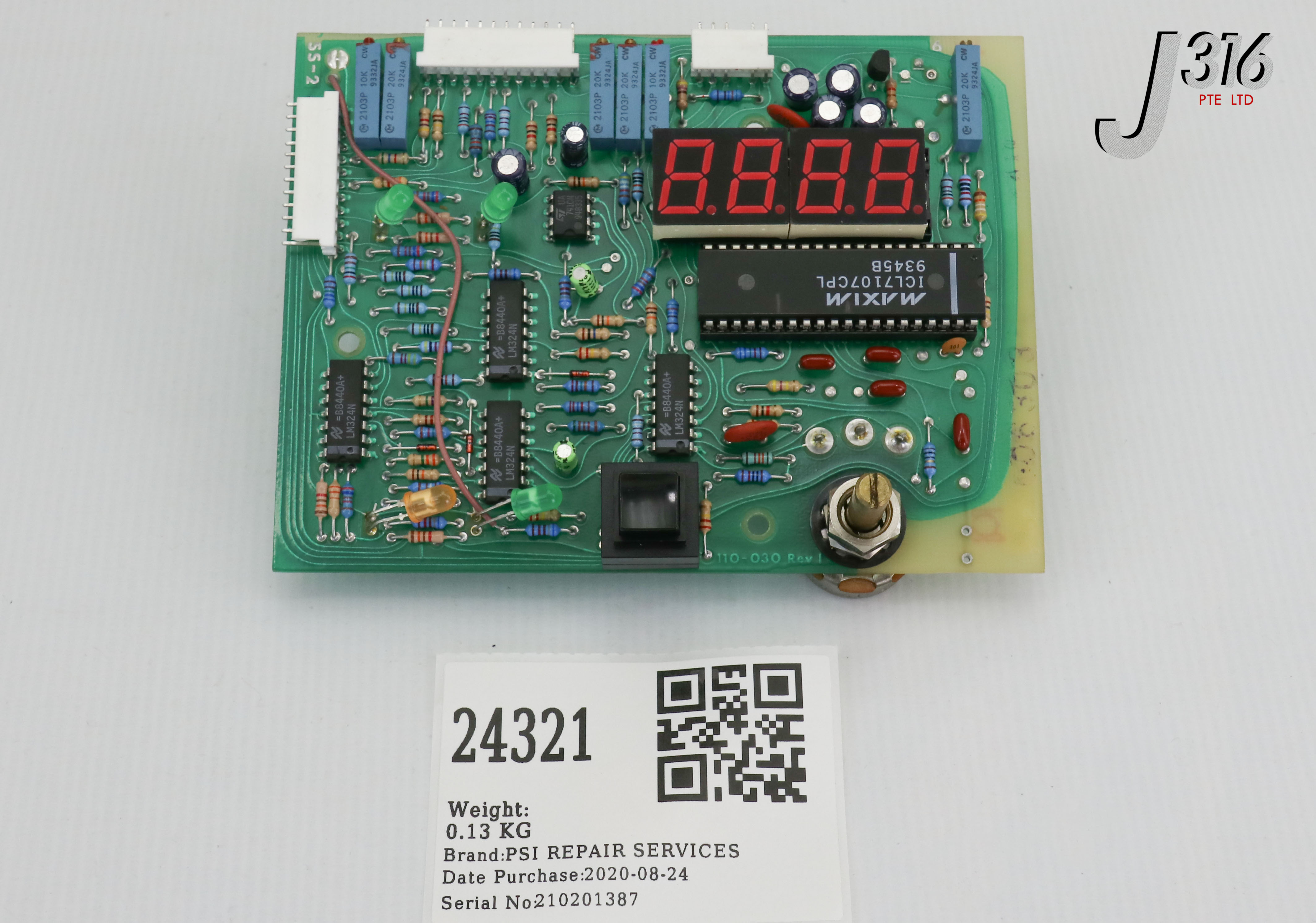 24321 NESLAB PCB ASSY FOR NESLAB HX-150 (REFURBISHED) 110-030