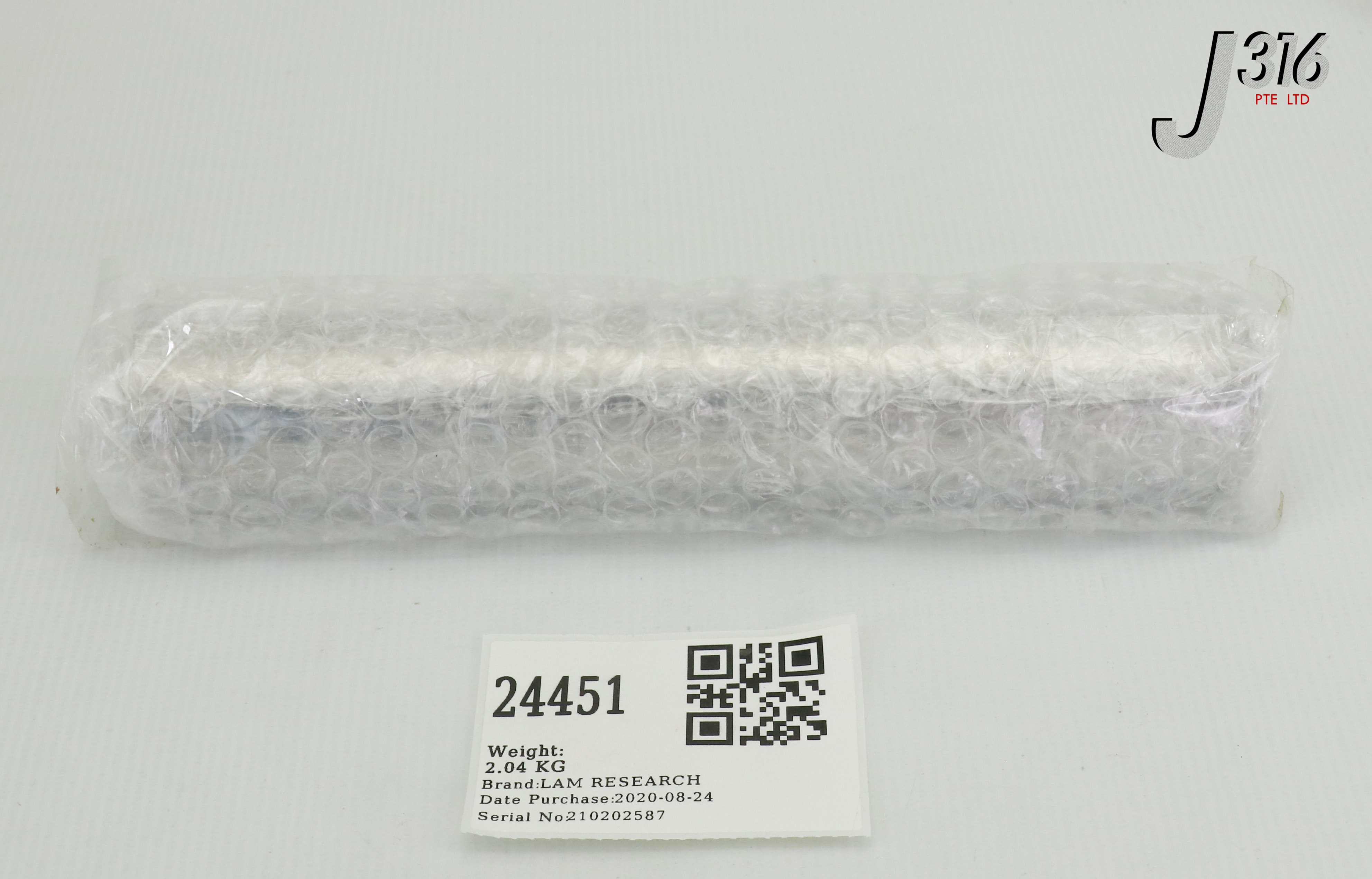 24451 LAM RESEARCH SFT,1.5DIA X 8.7" LG, SST, POLISH (NEW) 752-800651-001