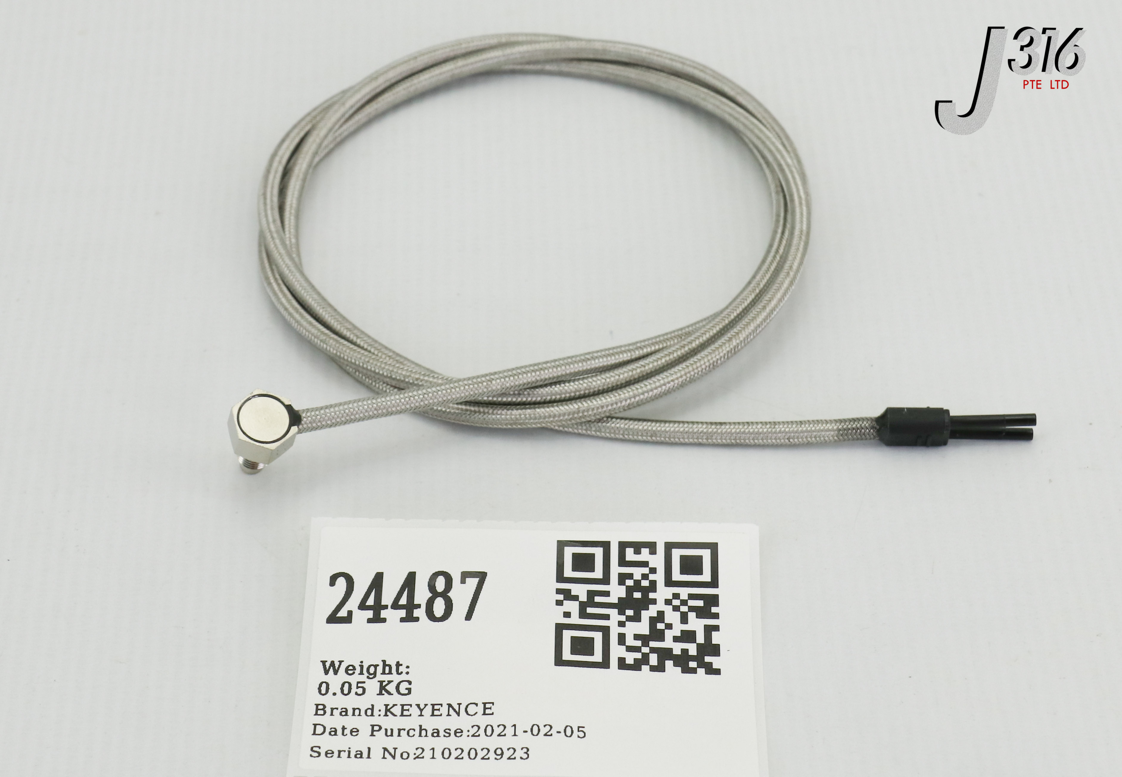 24487 KEYENCE REFLECTIVE OPTIC FIBRE CABLE (NEW) FU-67TG