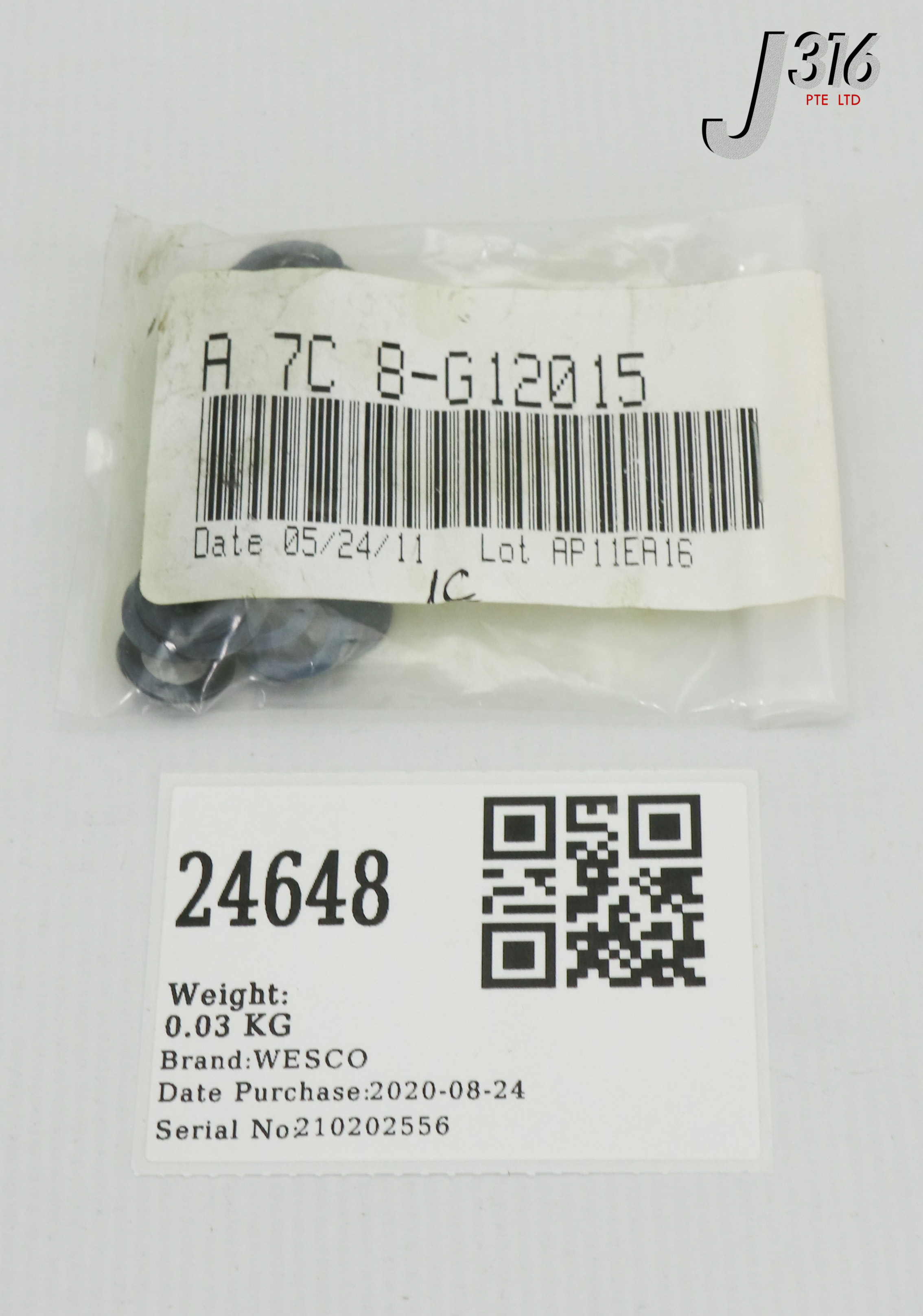 24648 WESCO WASHER .376"ID * .557"OD FOR CVD THROTTLE (LOT OF 100) (NEW) A 7C 8-G12015
