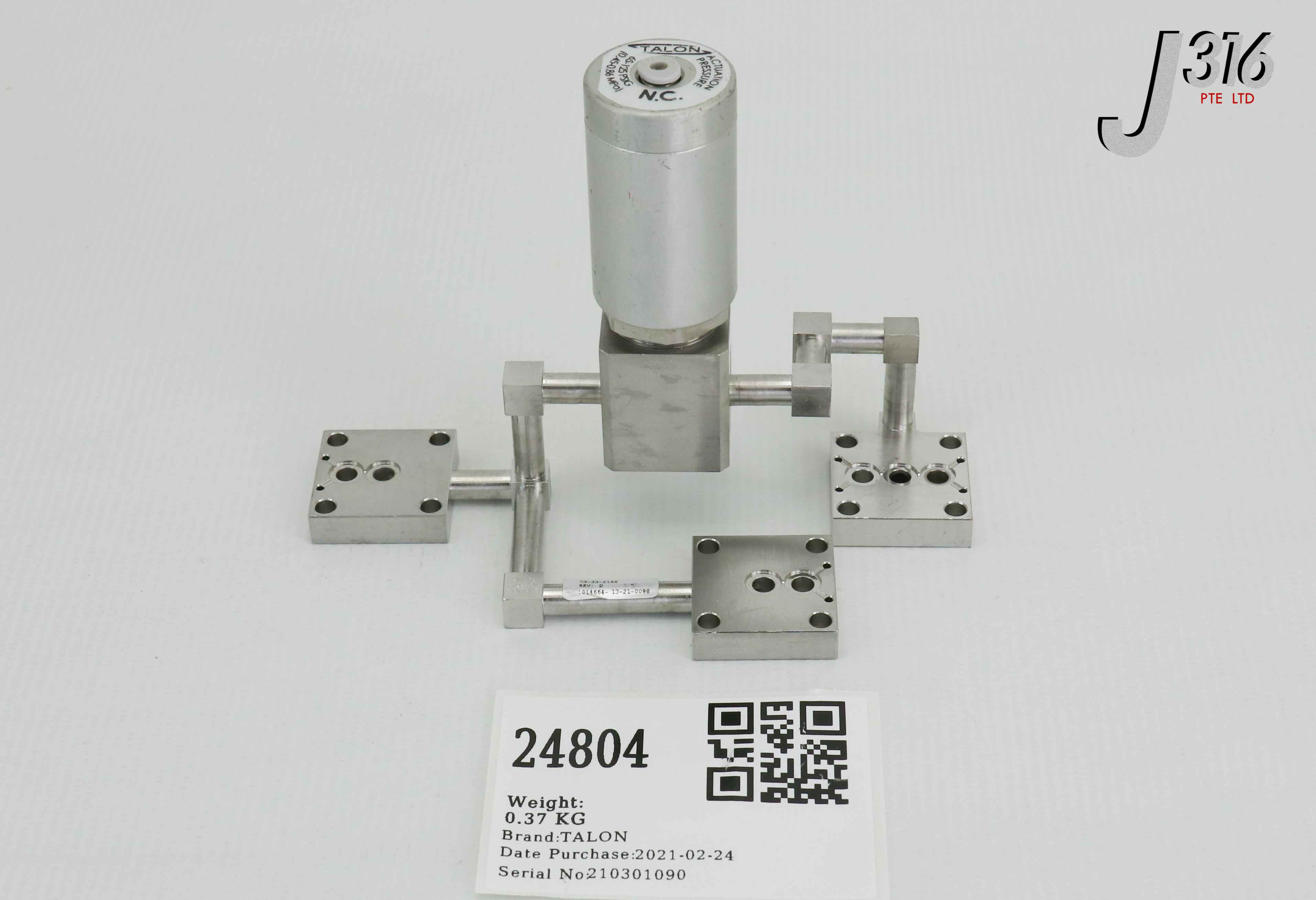 24804 TALON DIAPHRAGM VALVE, MAX 150PSIG(1.0MPA), 03-33-2198, 715-067885-01, 715-067889-001 CDV4A-TSTS-05KSU