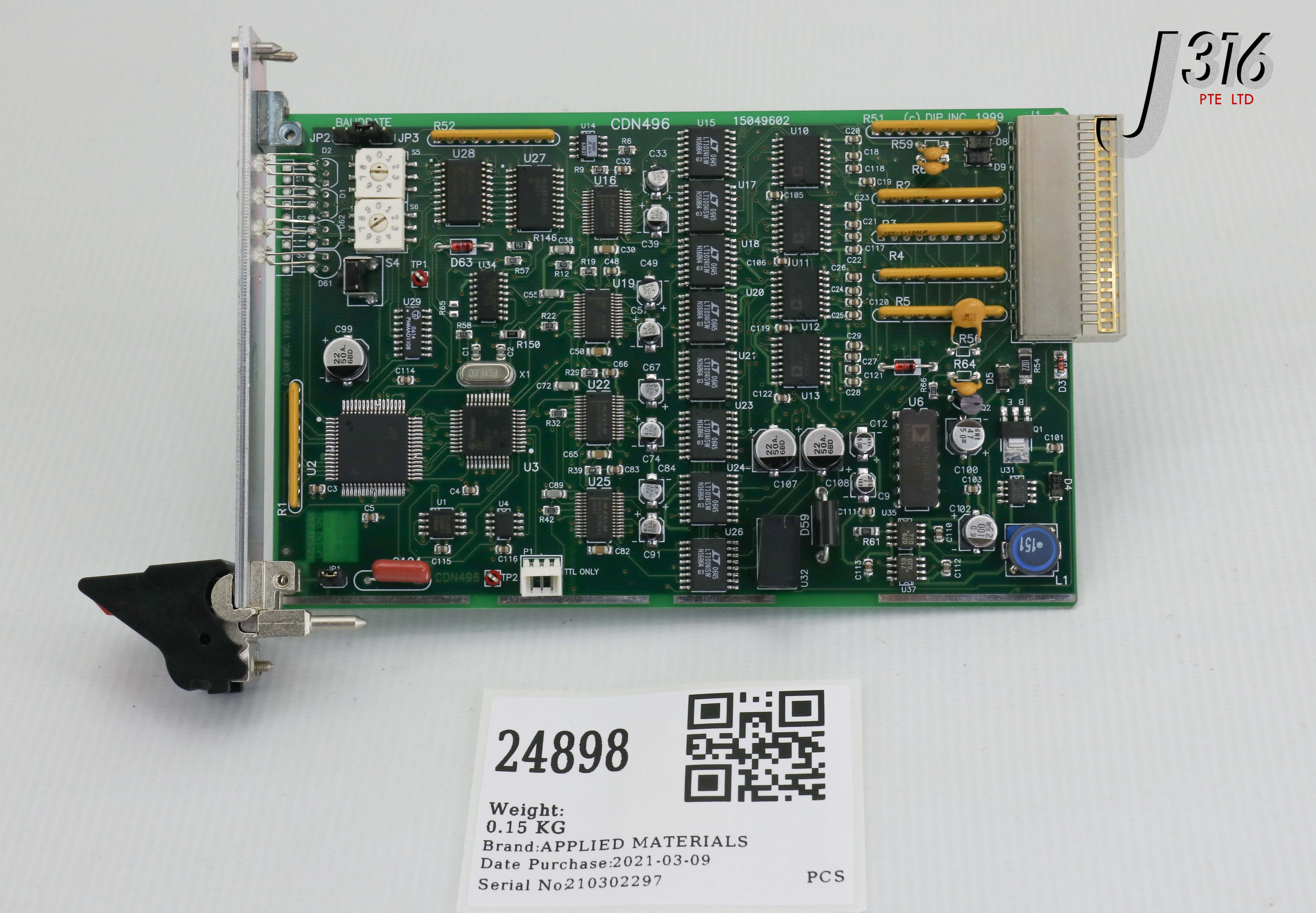 24898 APPLIED MATERIALS PCB EPI 300MM SYSTEM ANALOG CARD CDN496, 15049602 0190-14284