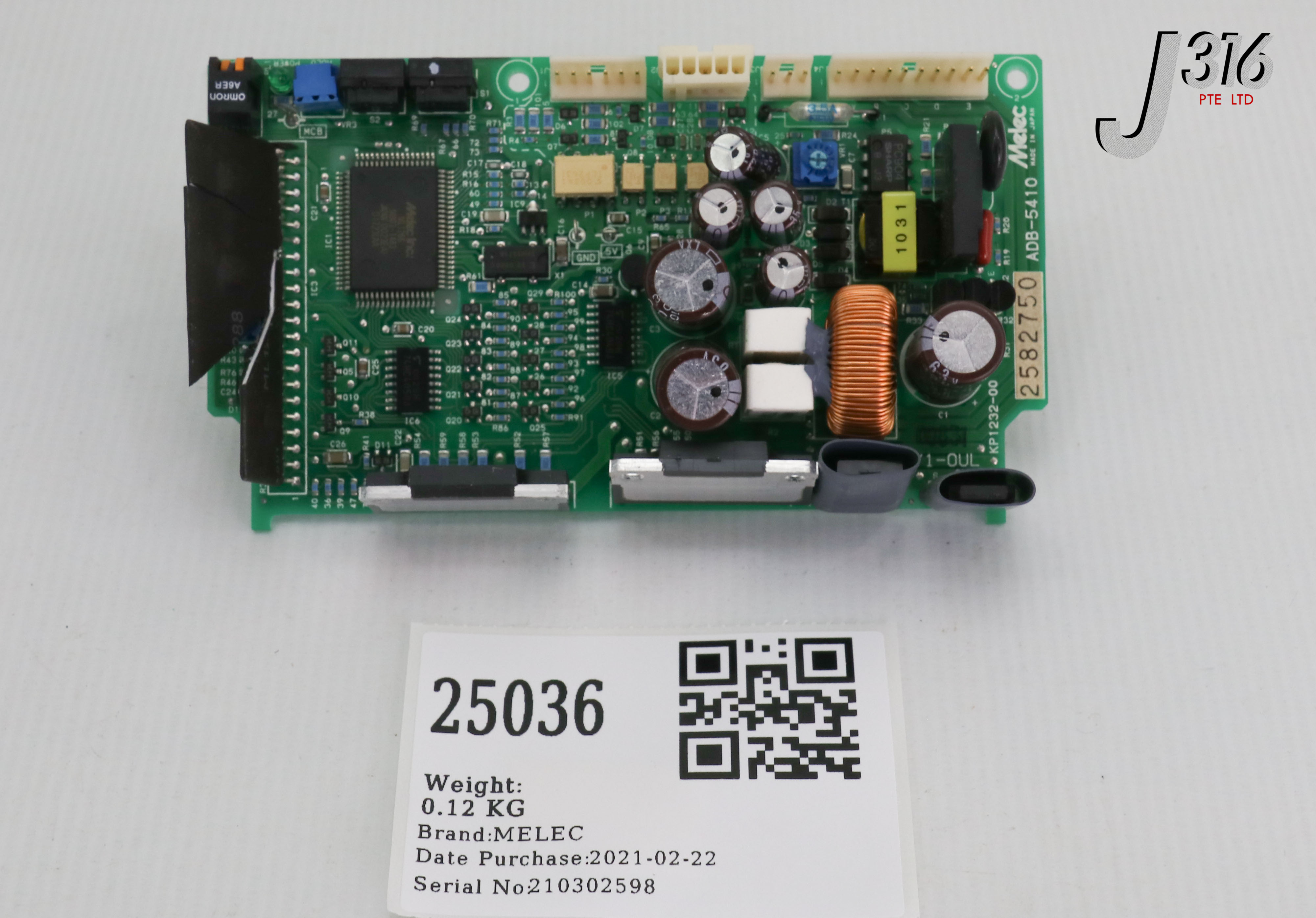 25036 MELEC PCB, STEPPER MOTOR DRIVER BOARD, KP1232-00 (PARTS) ADB-5410