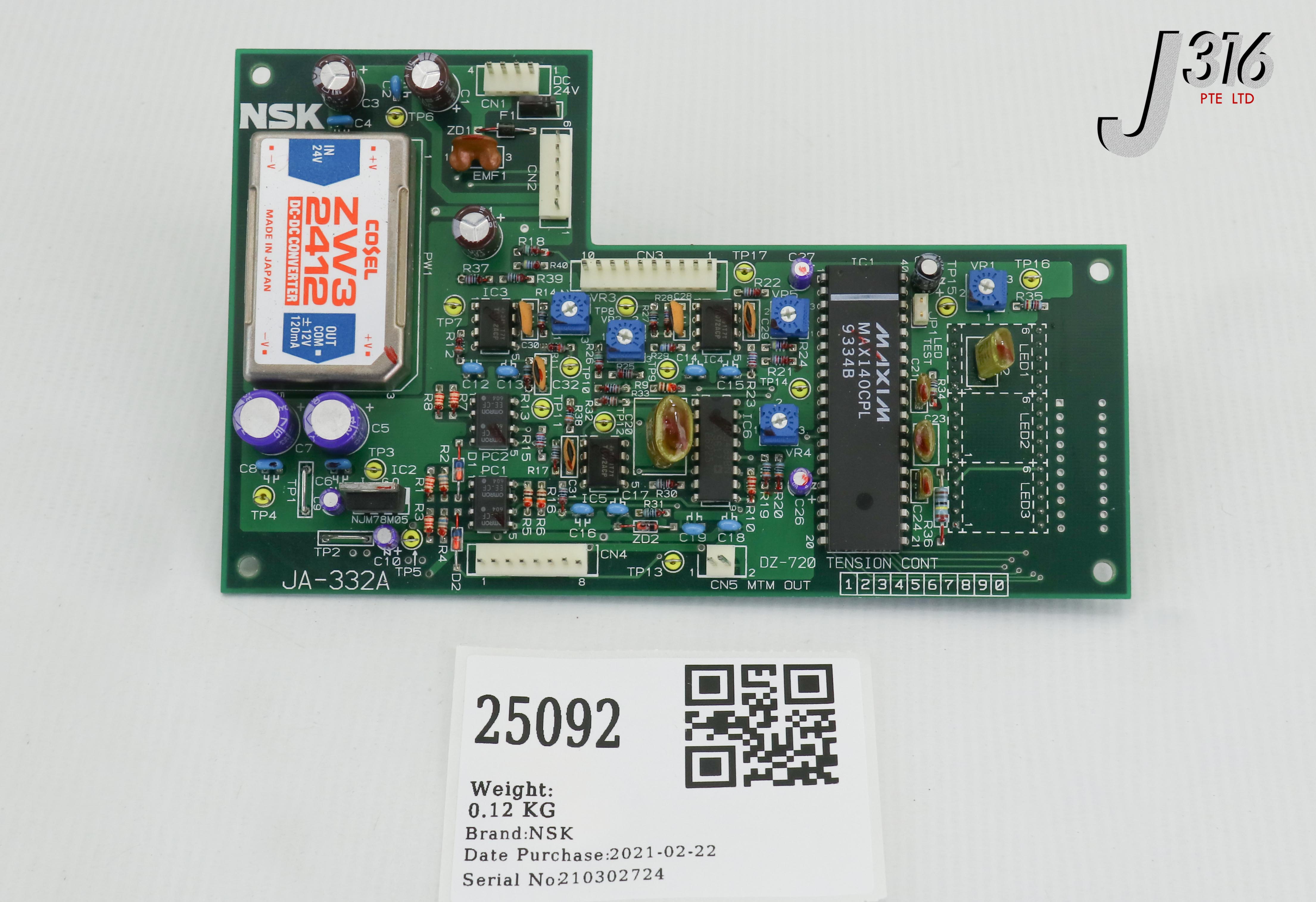 25092 NSK PCB ASSY, DZ-720 JA-332A