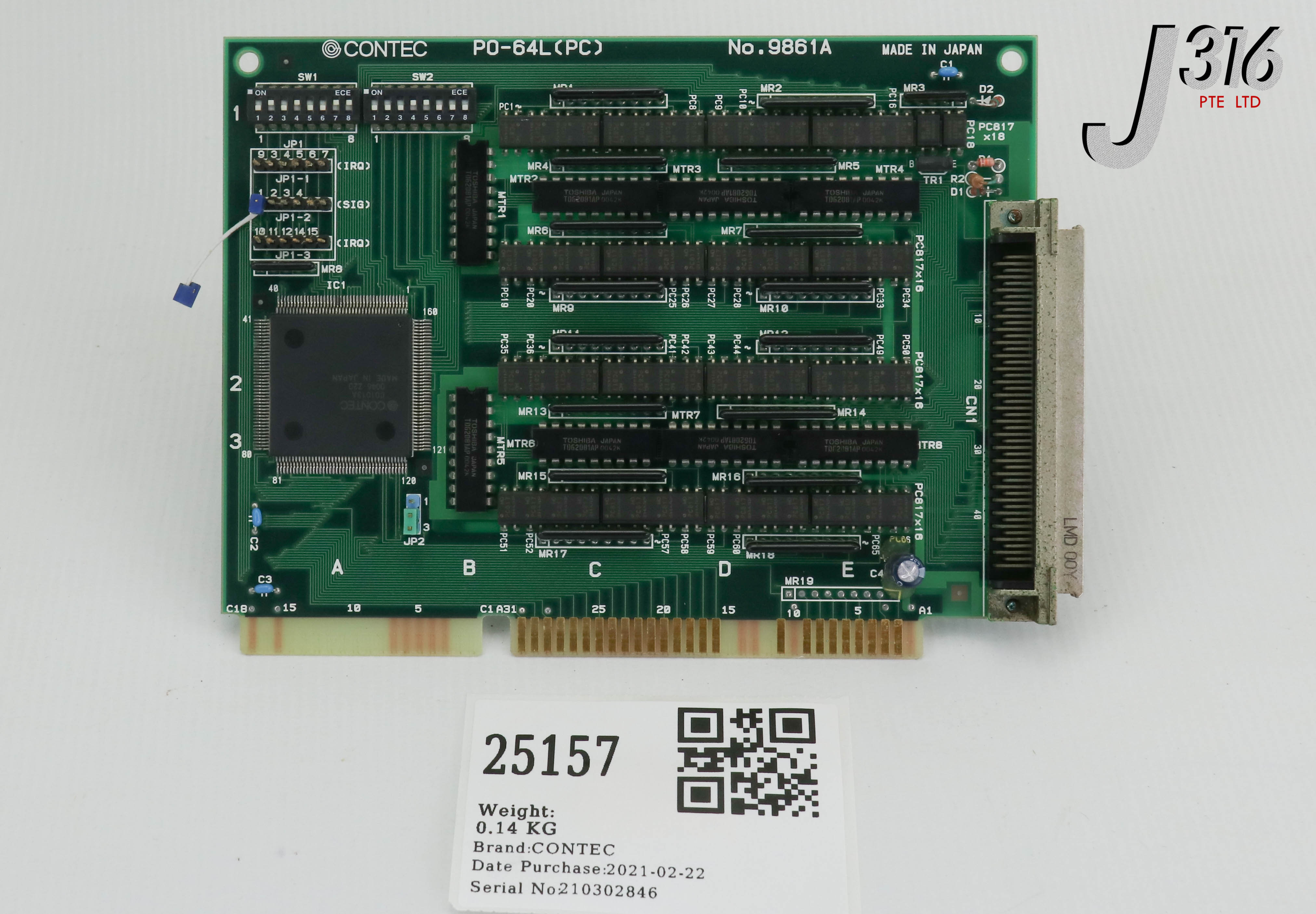 25157 CONTEC PCB, 9861A BOARD P0-64L(PC)