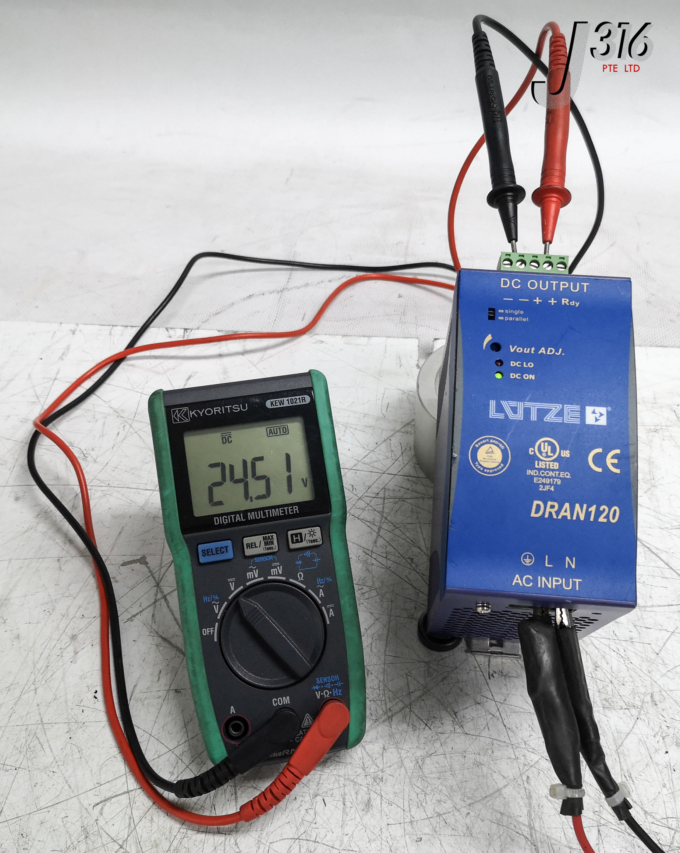25531 LUTZE POWER SUPPLY MODULE, OUTPUT 24VDC DRAN120-24B