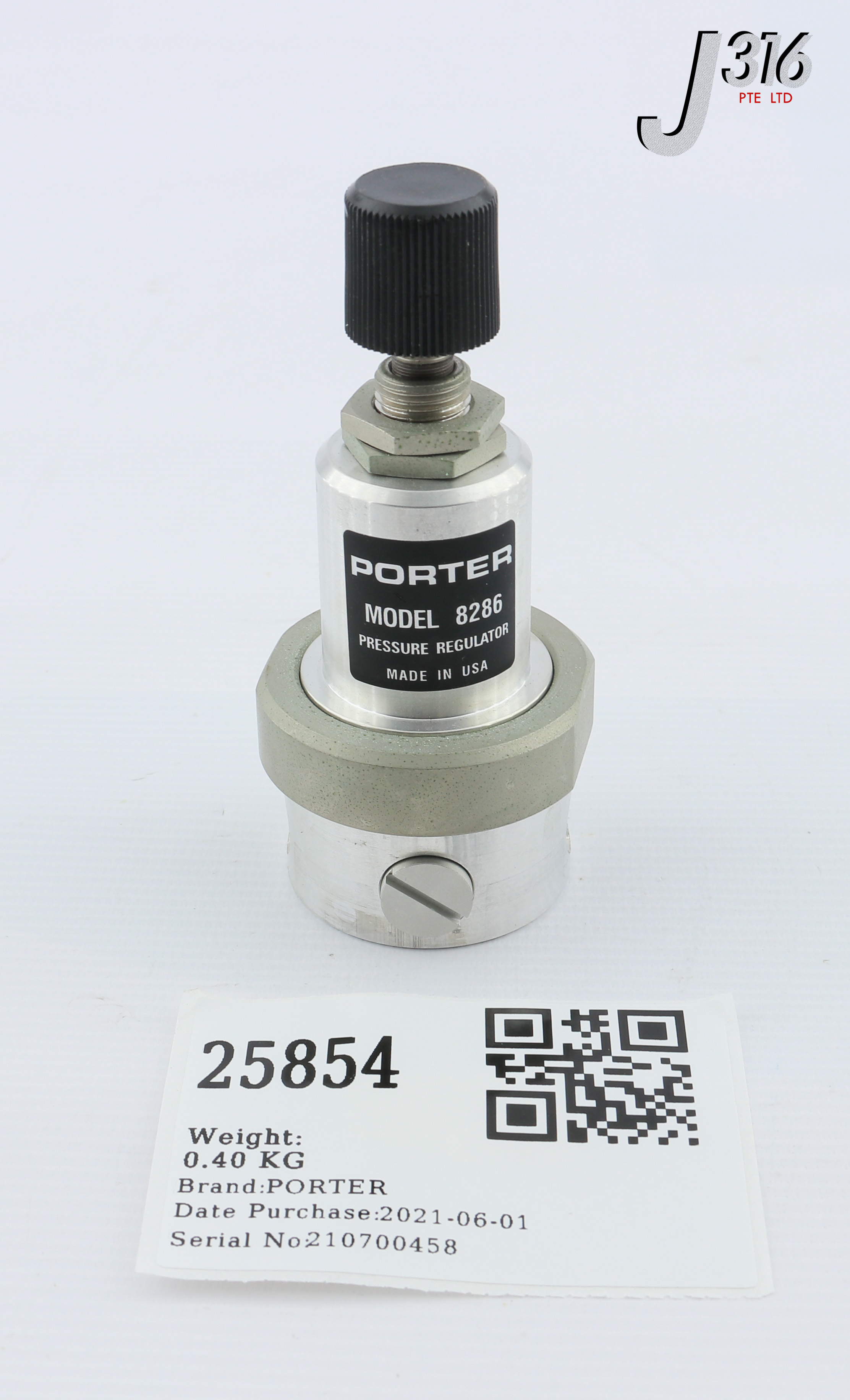Porter Instrument 8286 Pressure Regulator 0-15PSI 