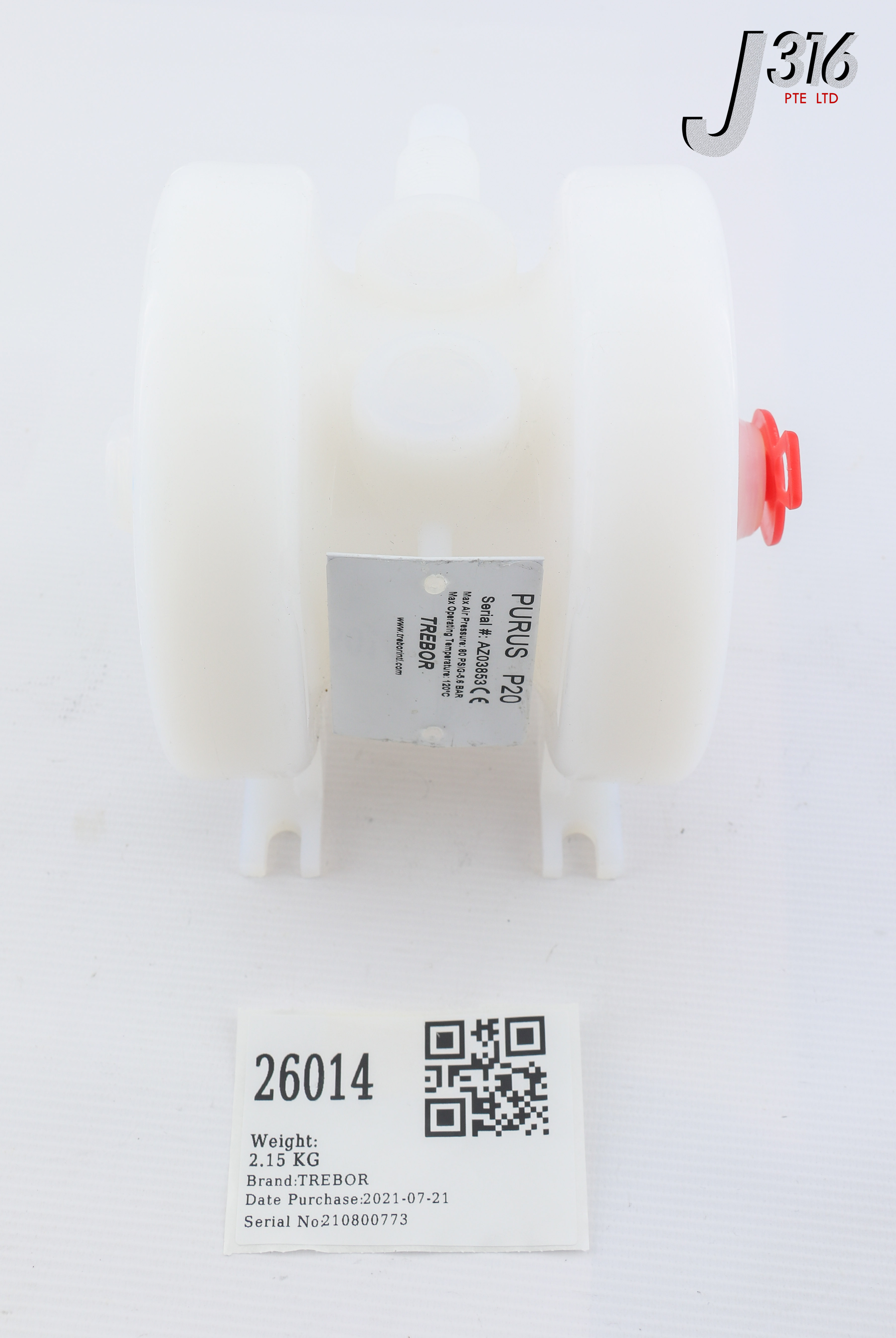 26014 TREBOR CHEMICAL PUMP PURUS P20