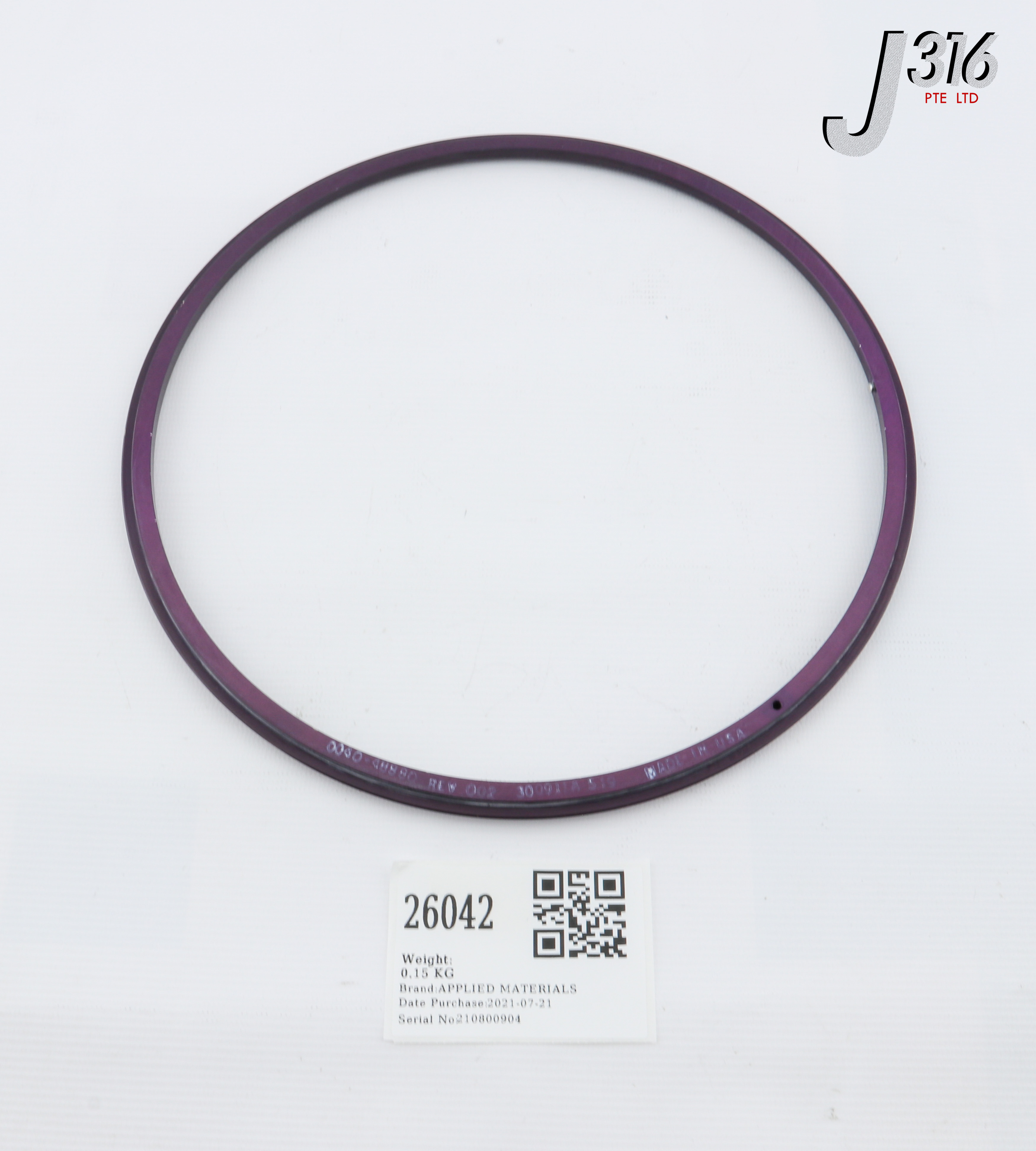 26042 APPLIED MATERIALS MEMBRANE CLAMP, 300MM TITAN PROFILER 0040-48880