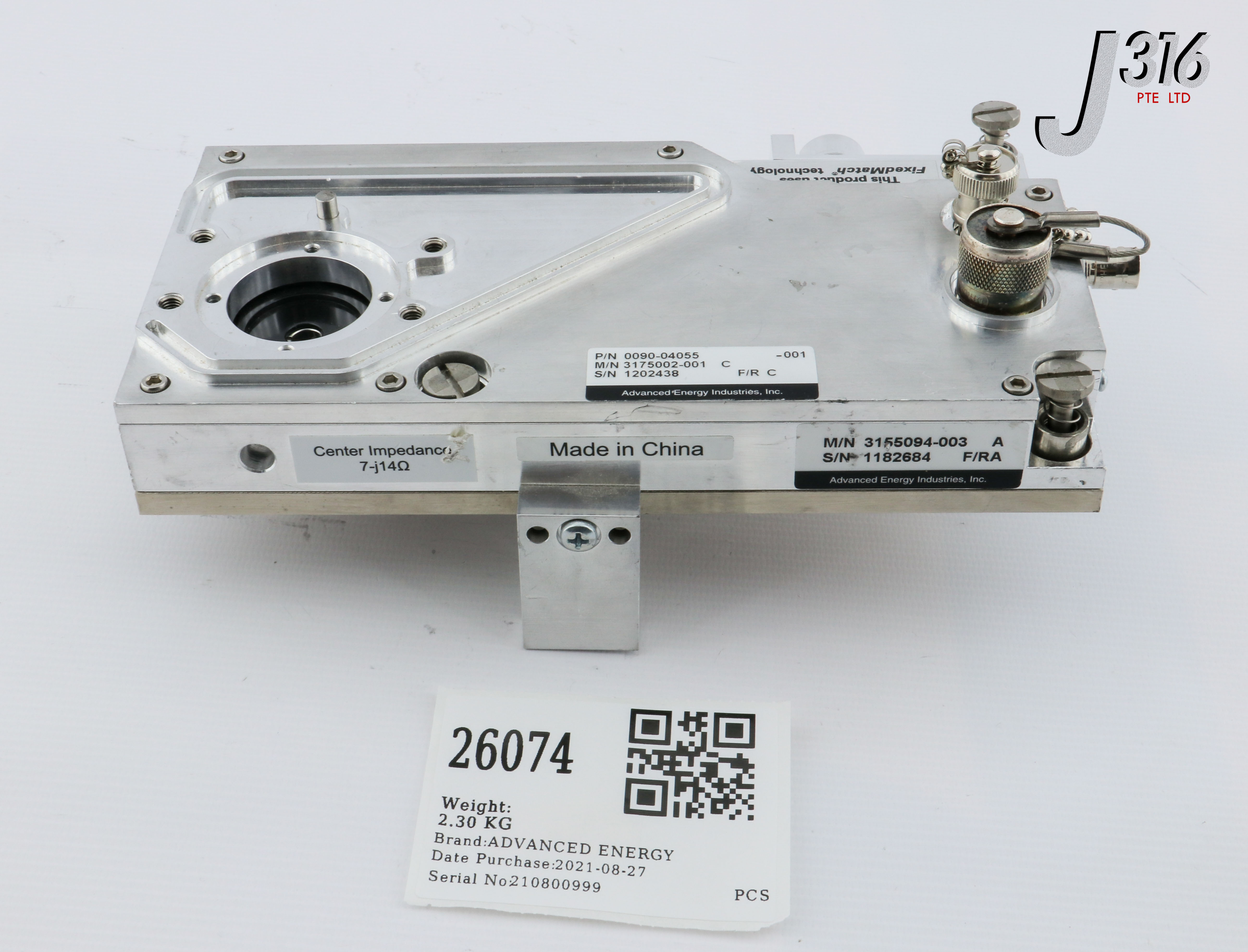 26074 ADVANCED ENERGY FIXED MATCH, AMAT 0090-04055, 3155094-003A 3175002-001C
