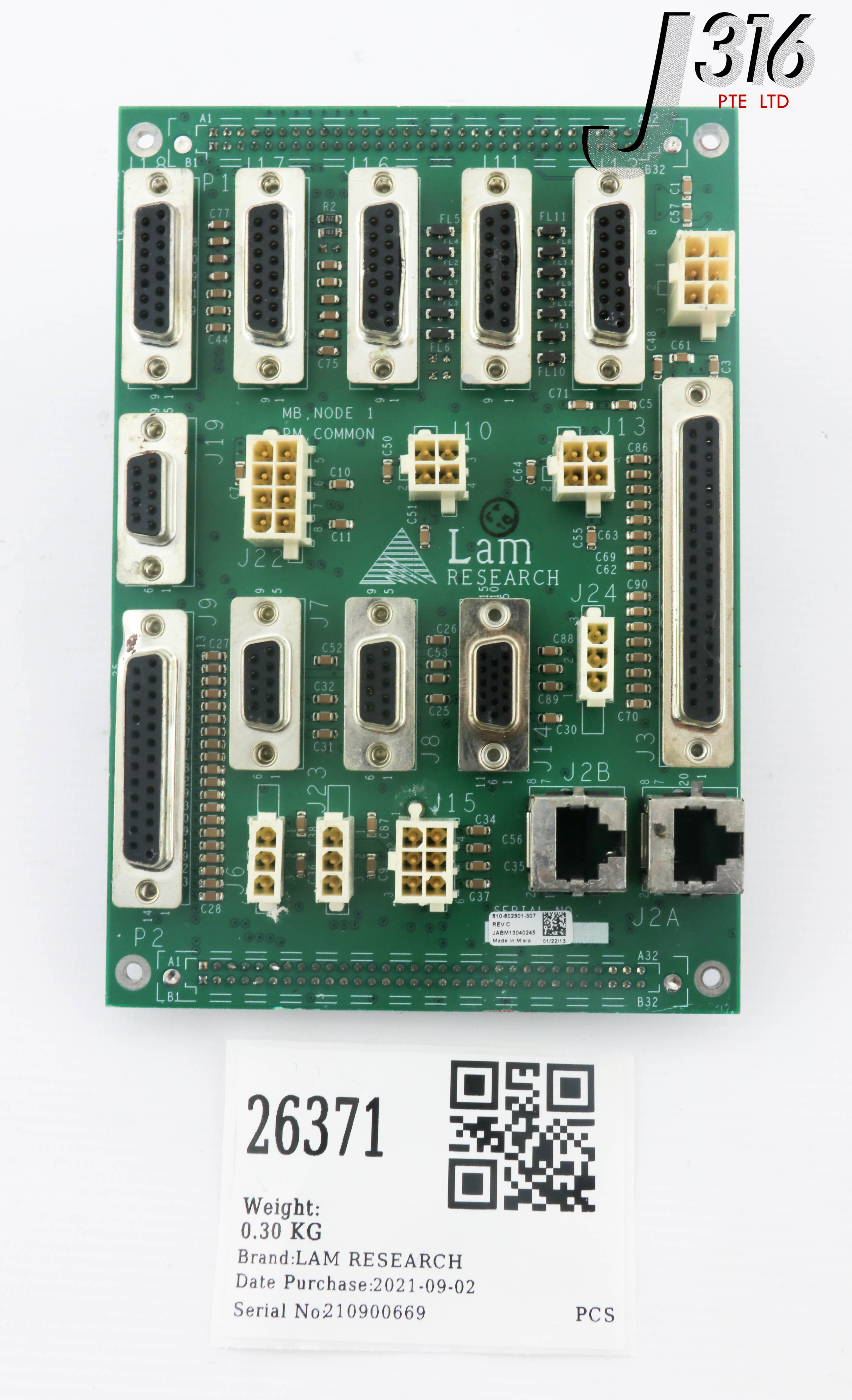 26371 LAM RESEARCH PCB MB, NODE 1 PM COMMON (PARTS) 810-802901-307